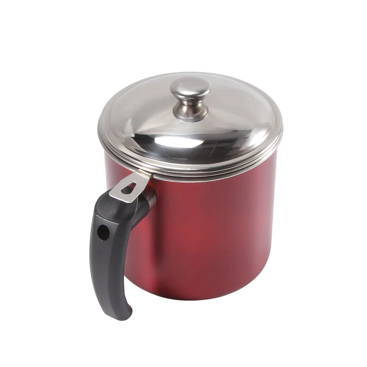 Contenedor de Grasa de Tocino Lata de Almacenamiento de Aceite de Cocina de 1,3 L con Colador, Colador de Aceite para Almacenar Grasa de Cocina (Rojo)