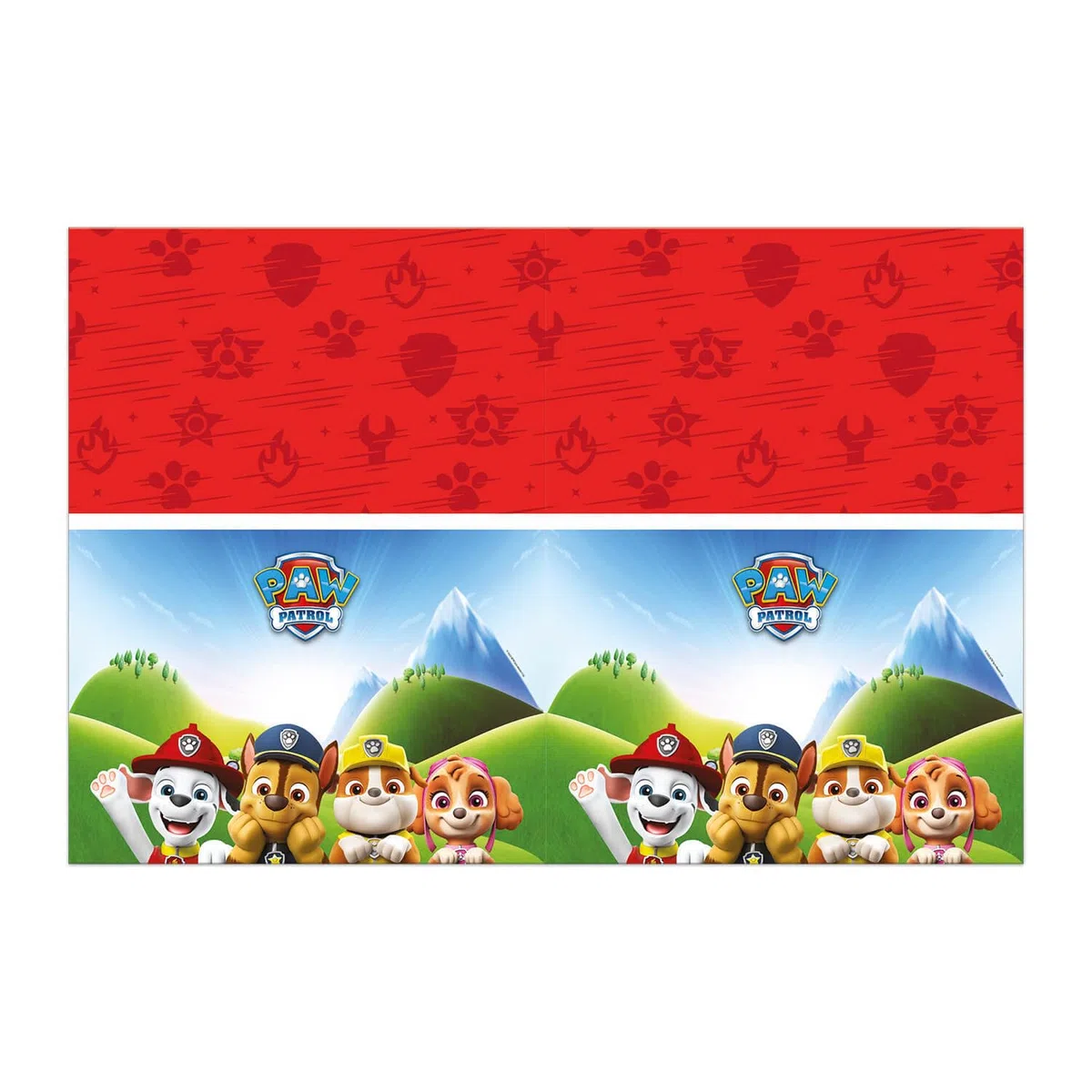 Procos 10215311DY - Set de fiesta Paw Patrol, vajilla desechable de 39 piezas para fiestas de cumpleaños infantiles y fiestas temáticas, decoración de mesa