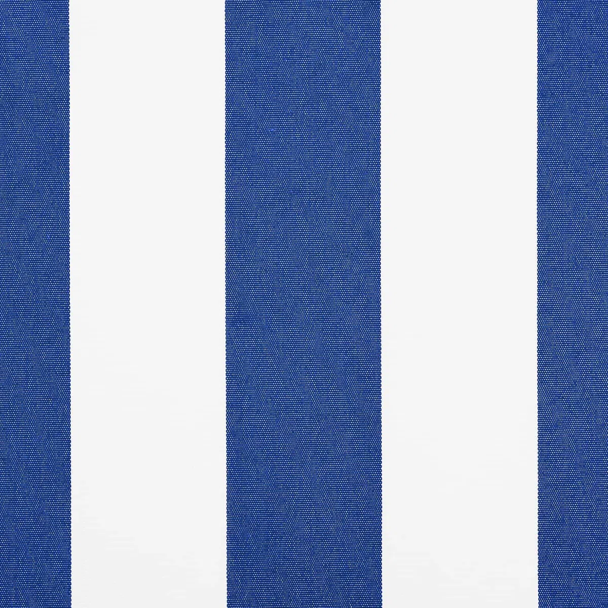 Lona de repuesto toldo azul y blanco, 600 x 350 cm | Poliéster con revestimiento Pu, impermeable, fácil de limpiar, uso al aire libre