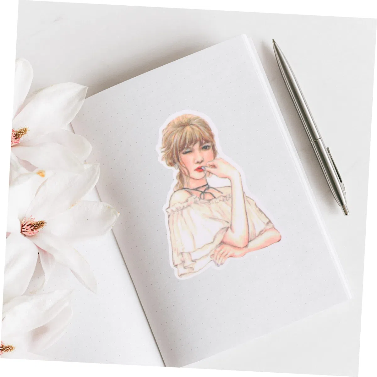 EXCEART 1080 Piezas Niña Pegatinas Álbum De Fotos Pegatinas Etiqueta Del Diario Pegatinas Para Planificador Etiqueta Engomada De Las Chicas De Moda Papel Computadora Hazlo Tu Mismo Viajar