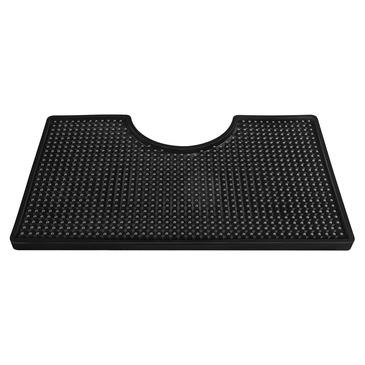 Alfombrilla para café bar (2 piezas) Alfombrillas de barra de PVC negras, bandeja de goteo en forma de U for uso en torres de cerveza caseras, alfombrilla de goteo gruesa resistente al calor for bebid