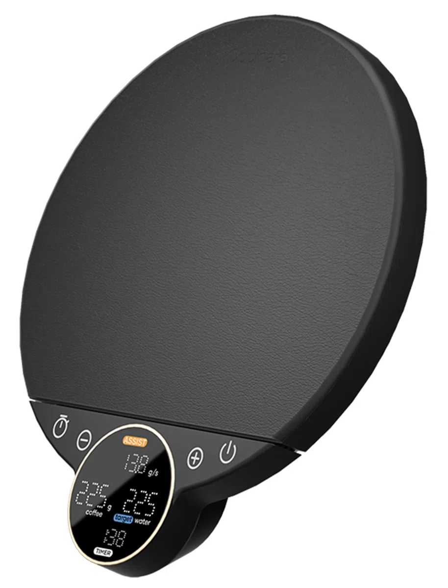 Cocinare Balanza digital de café Balance, control de precisión con tres modos (asistencia de preparación, pesaje, competencia), báscula digital de cocina para café y productos pequeños, hasta 3000 g