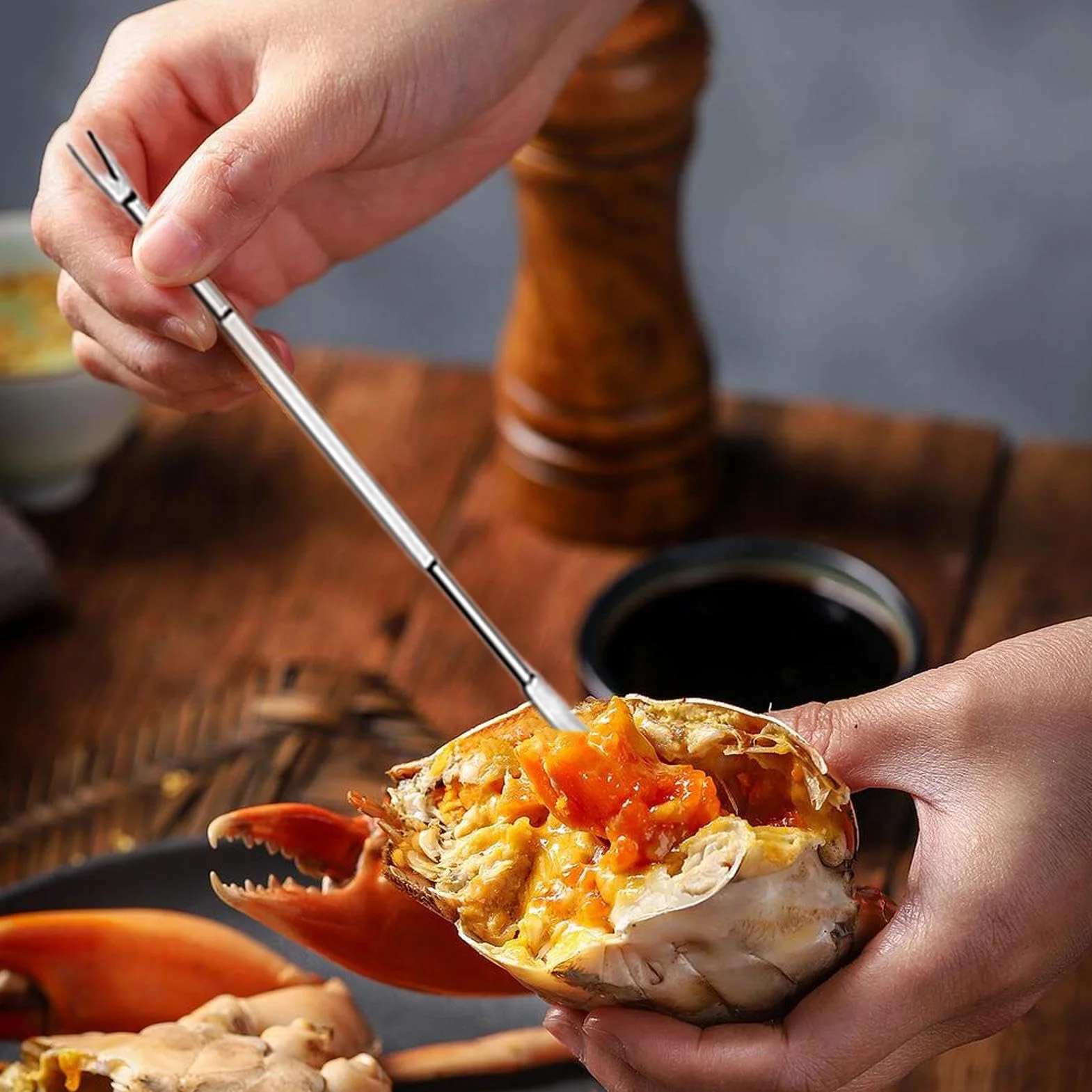 Rompedores De Cangrejos Y Herramientas Utensilios De Cocina Ergonómicos | Juego De Tijeras Rompecrustáceos Para Langosta Para Cocina Casera Restaurante Mariscos Nueces Camping Al Aire