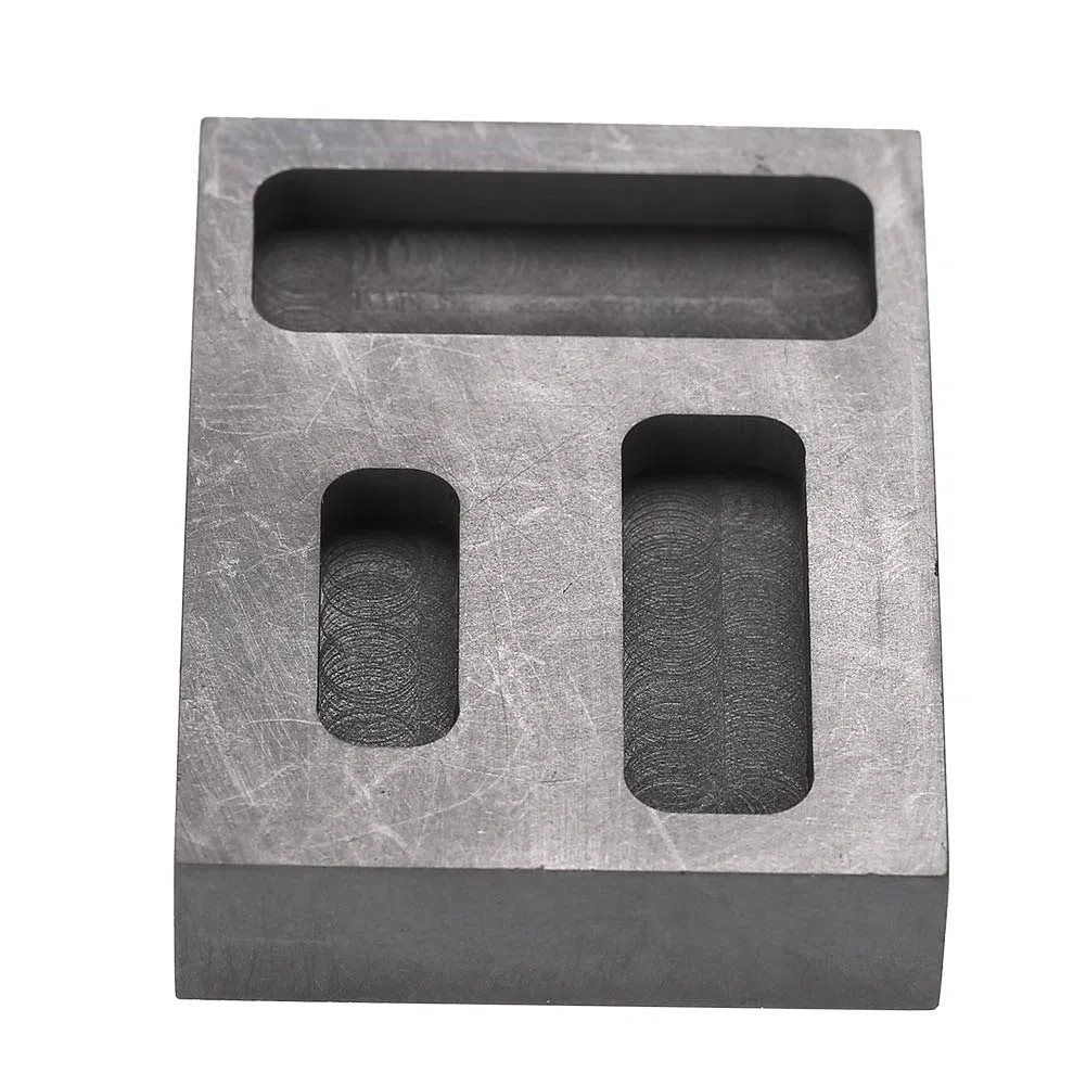 Molde de lingotes de crisol de Grafito, Herramientas de moldes de lingotes de 47g Herramientas Herramientas de joyería Equipos para Contener Oro Fundido, Plata para probar lingotes de fundición