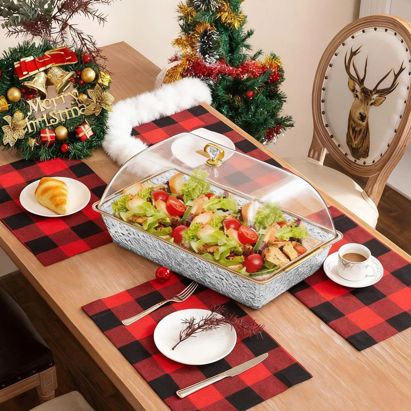Bandejas Aperitivo Para Bandeja Buffet Tapa Compartimentos Snacks | Bandejas expositoras de alimentos Suministros buffet restaurante reuniones eventos refrigerador