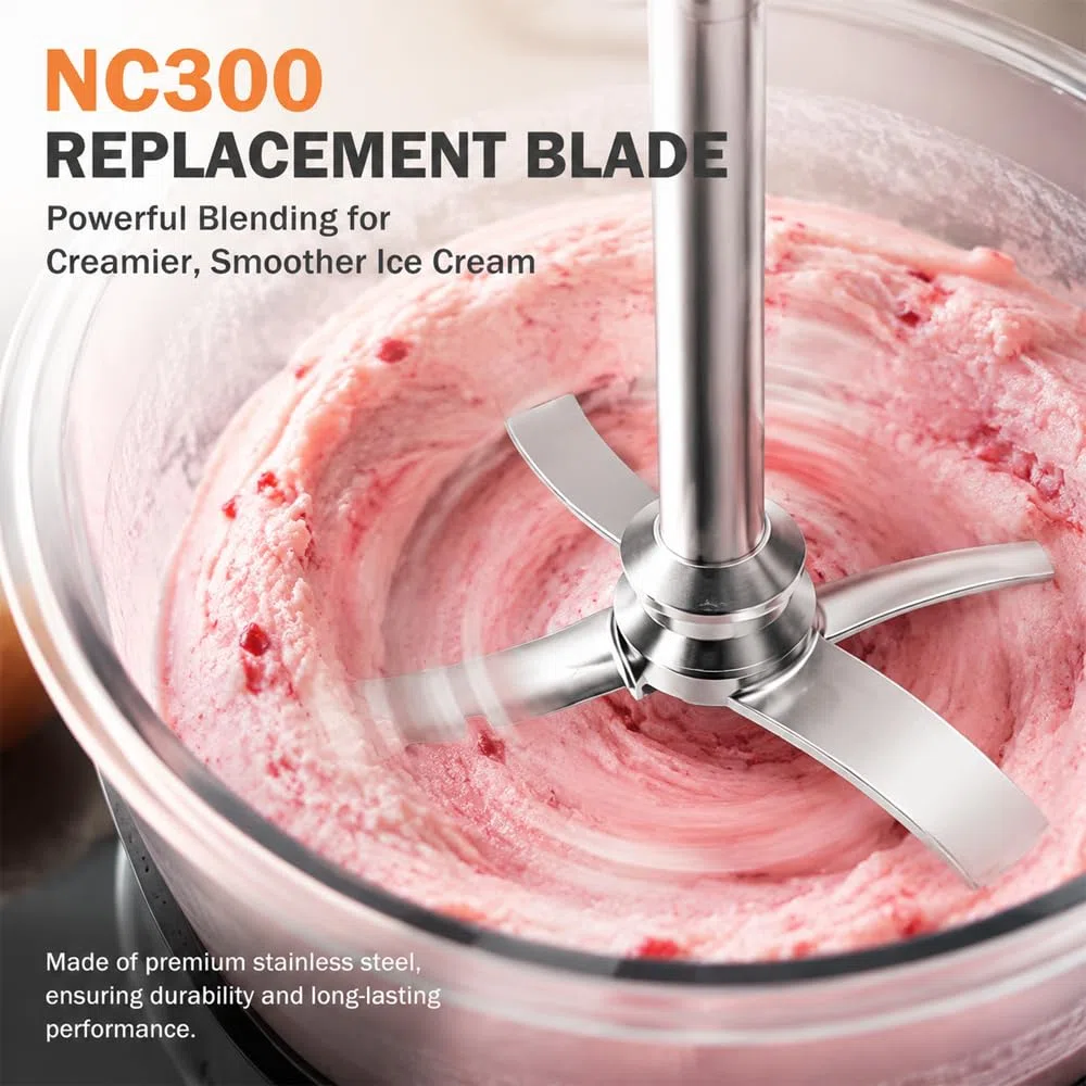 Hoja de Repuesto Compatible con Máquinas Ninja Ice Creami Serie NC300, Acero Inoxidable accesorios de repuestos compatibles con Ninja Creamerizer NC301, NC300, NC201, NC205, NC101 (NC300)