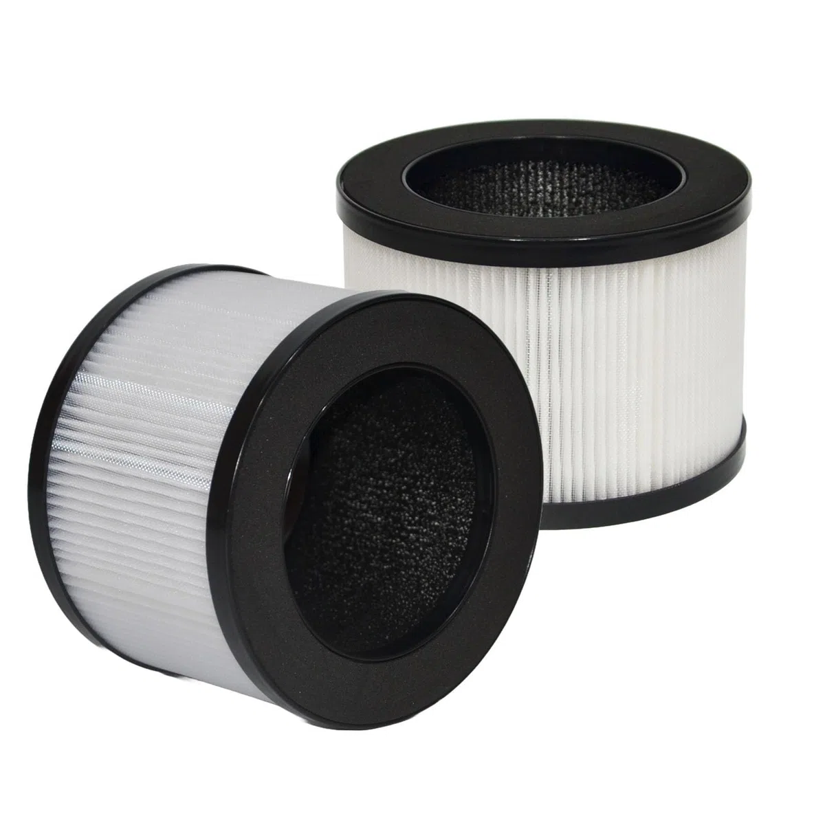 PUREBURG Filtro de repuesto compatible con purificador de aire AROEVE JH12 JH01A, paquete de 2 unidades H13 True HEPA carbón activado de 3 etapas de filtración de aire, purificación de polvo, VOCs