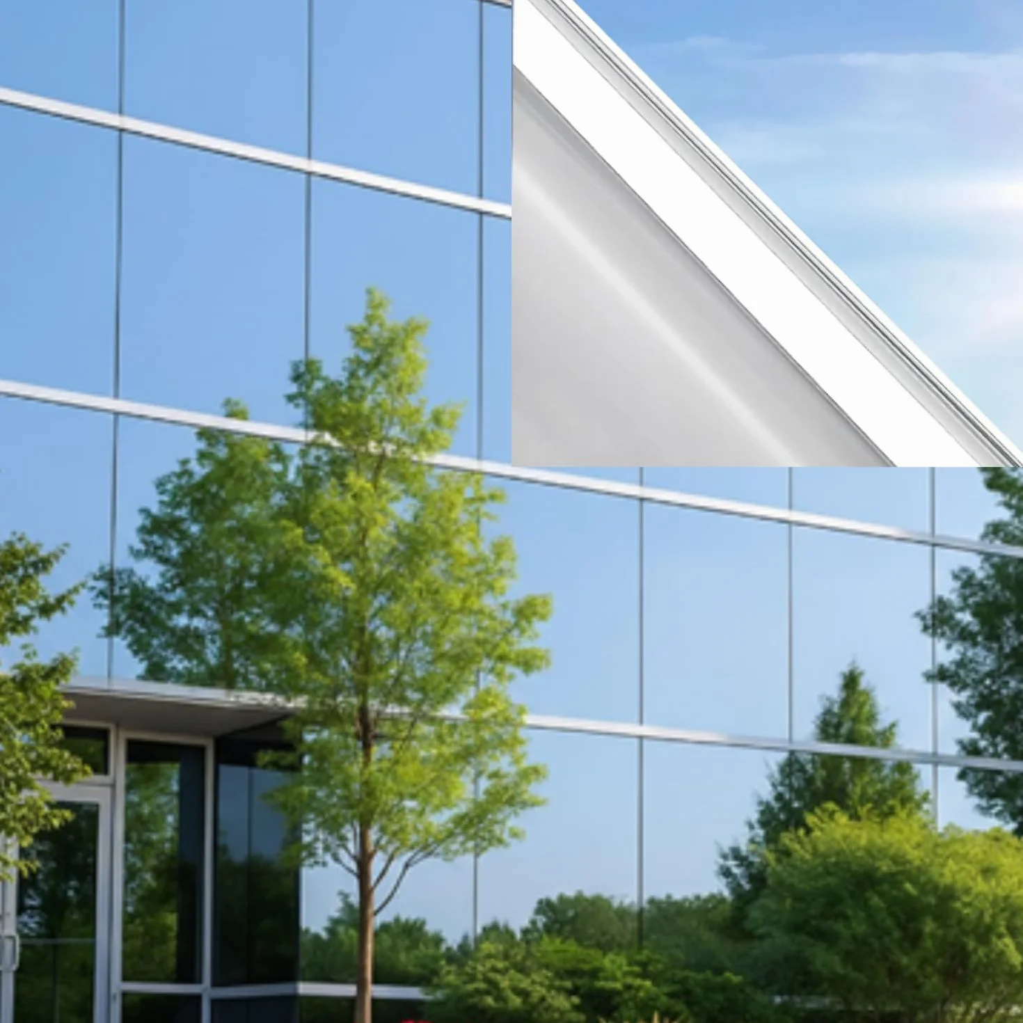 Película de espejo para lunas de día de privacidad – (120 x 500 cm), anti-UV y control de calor, película opaca reflectante autoadhesiva profesional para ventanas de casa u oficina, fijación fuerte