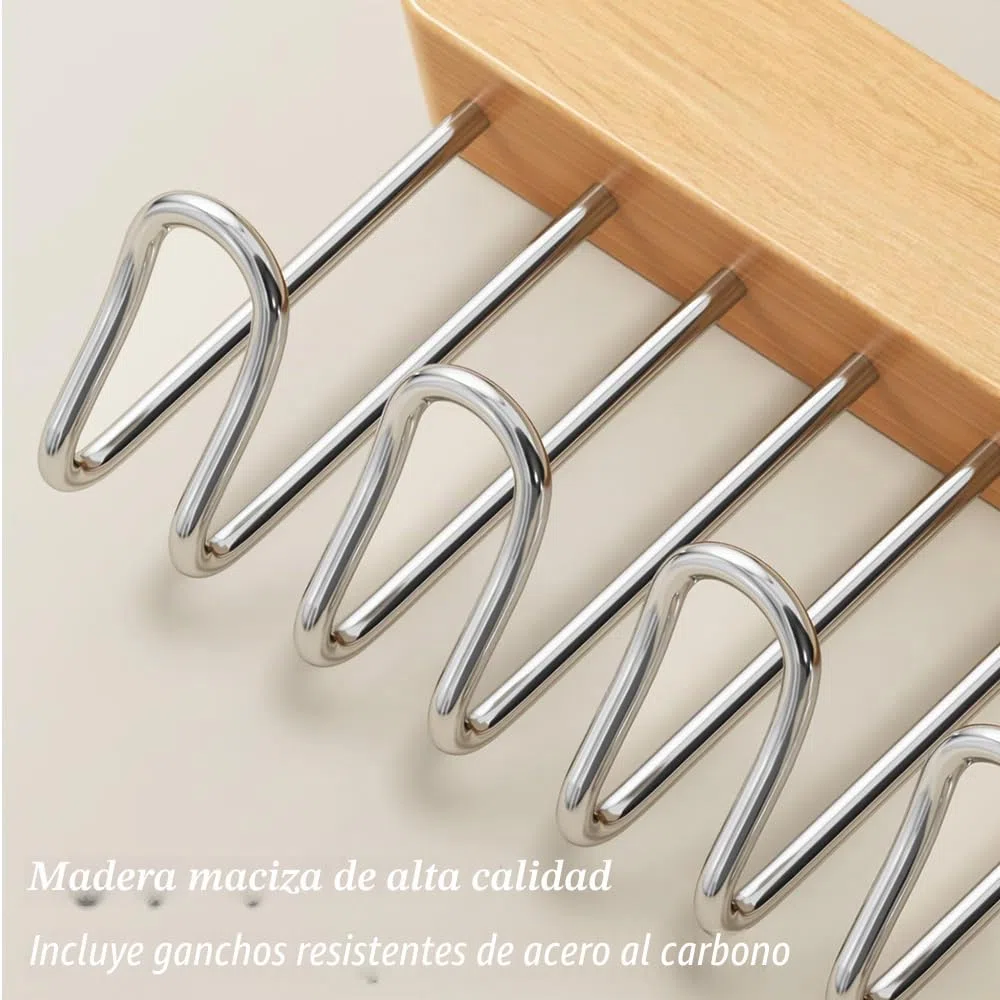 Paquete de 2 ganchos extraíbles para cinturón para armario, colgador de madera para camisetas sin mangas y brasier, ganchos para abrigos que ahorran espacio, organizador para colgar en la pared para