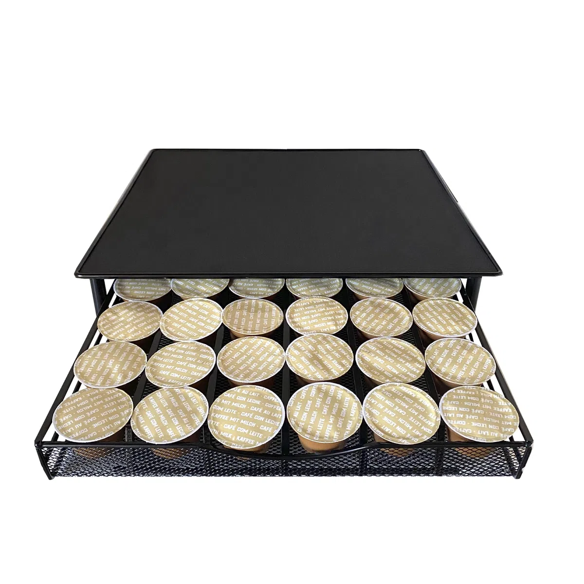 Soporte Organizador Cápsulas Dolce Gusto Nyana Home | Capacidad 36 Capsulas | Compatibilidad Dolce Gusto | Cubierta Metálica | Soporte Metálico | Bandeja Mallada