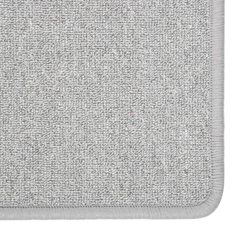 vidaXL Alfombra de Pasillo Entrada Vestíbulo Galería Estera Salón Dormitorio Cocina Oficina Suelo Lavable Antideslizante Gris Claro 50x200 cm