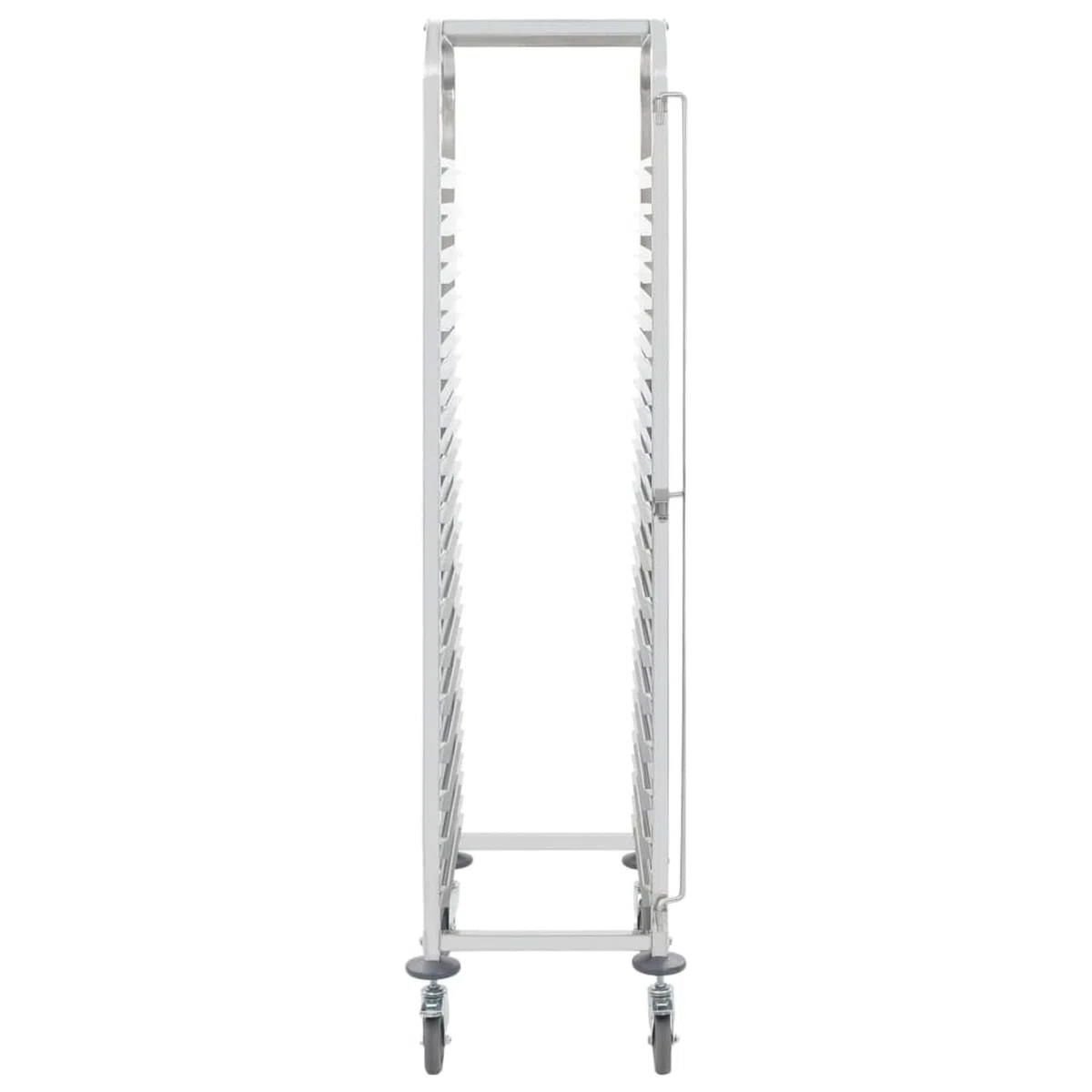 Fasba Carrito de Cocina Profesional con 16 bandejas, Acero Inoxidable, Frenos, para Catering y Almacenamiento Modelo FCLRZJ-50920ES