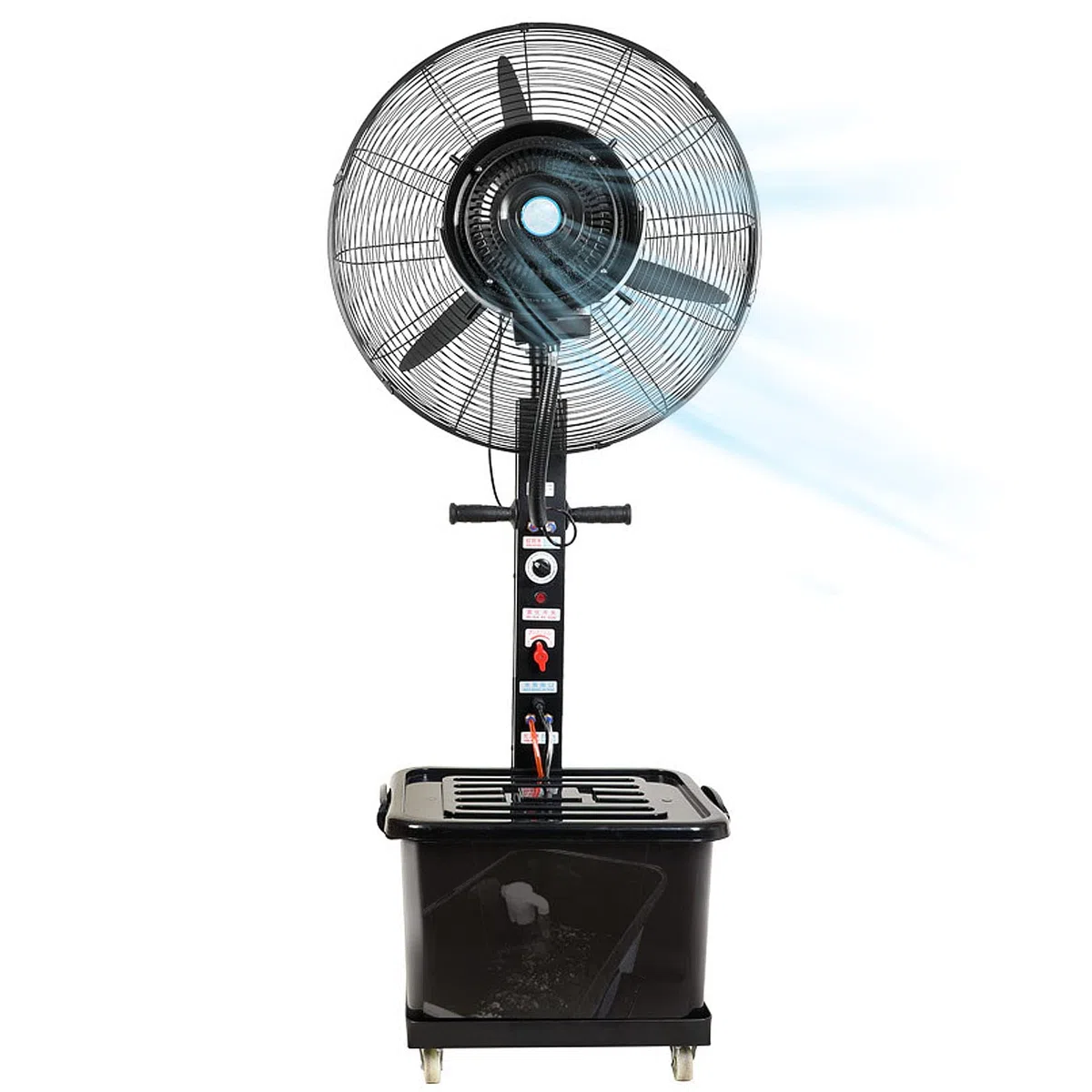 sdneNest Pulverizadores oscilantes para exteriores para frescos, pedestal con 3 velocidades de enfriamiento, patio, restaurante exterior, garaje, fábrica, 71 cm