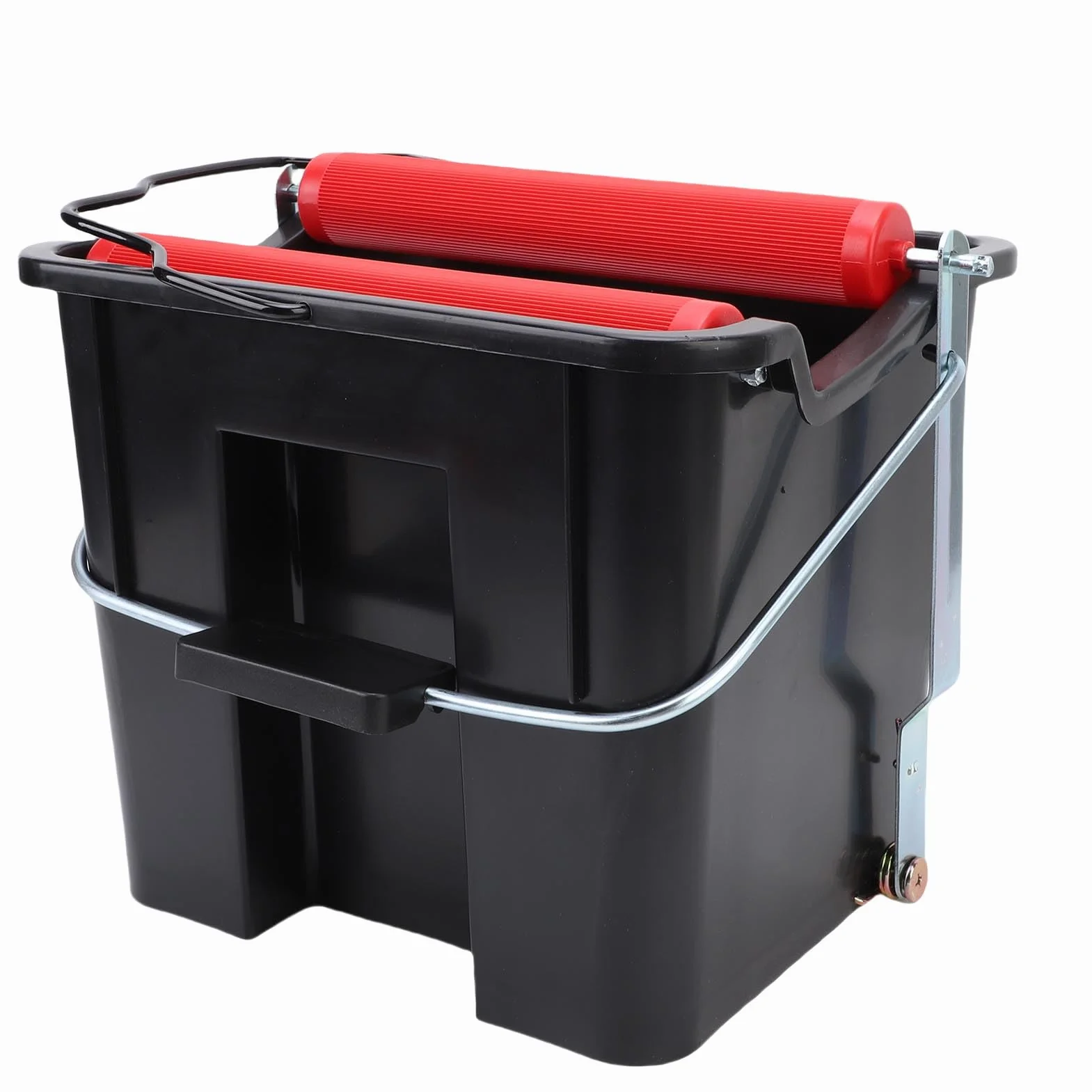 Keenso Cubo para Fregona con Pedal de 14 litros, Cubo para Limpieza de Suelo con Presión de Pie Que Ahorra Mano de Obra con ABS Resistente y Diseño de Metal, para Barcos, Yates,
