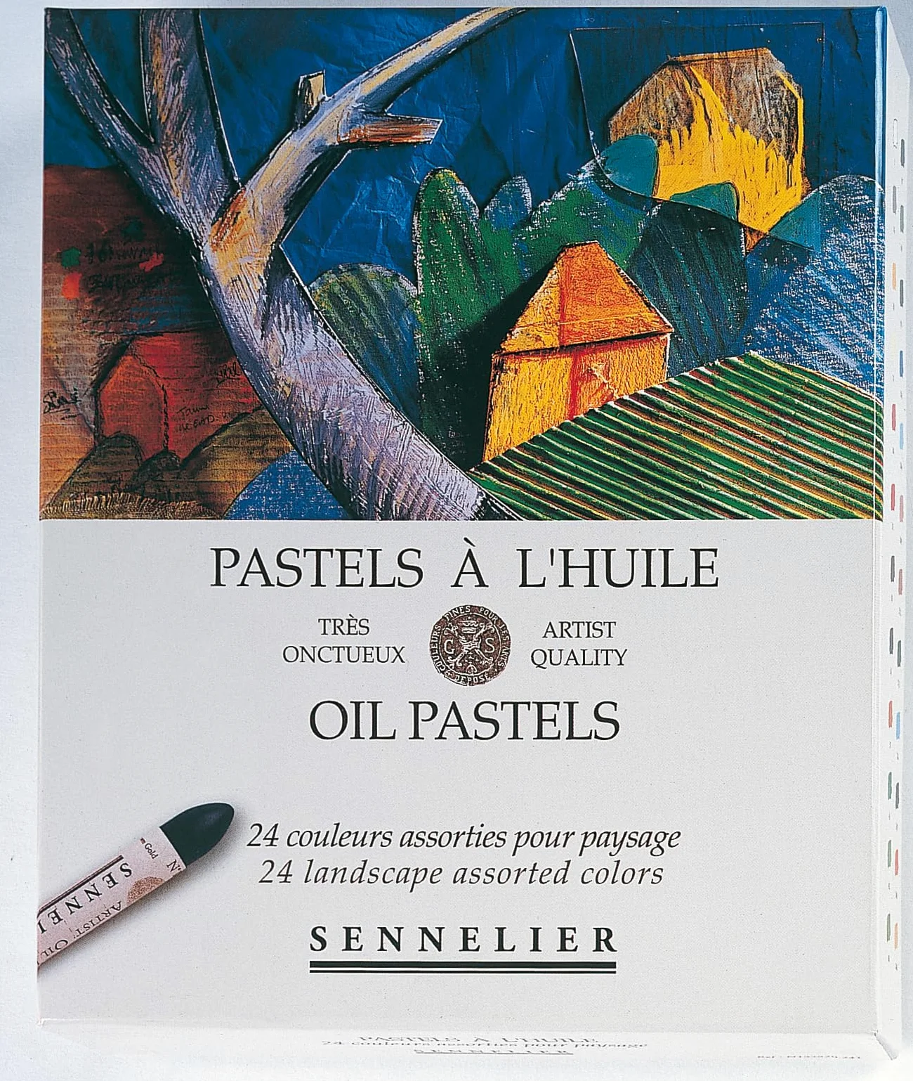 SENNELIER Juego de pastel al óleo, 24 unidades (paquete de 1), paisaje