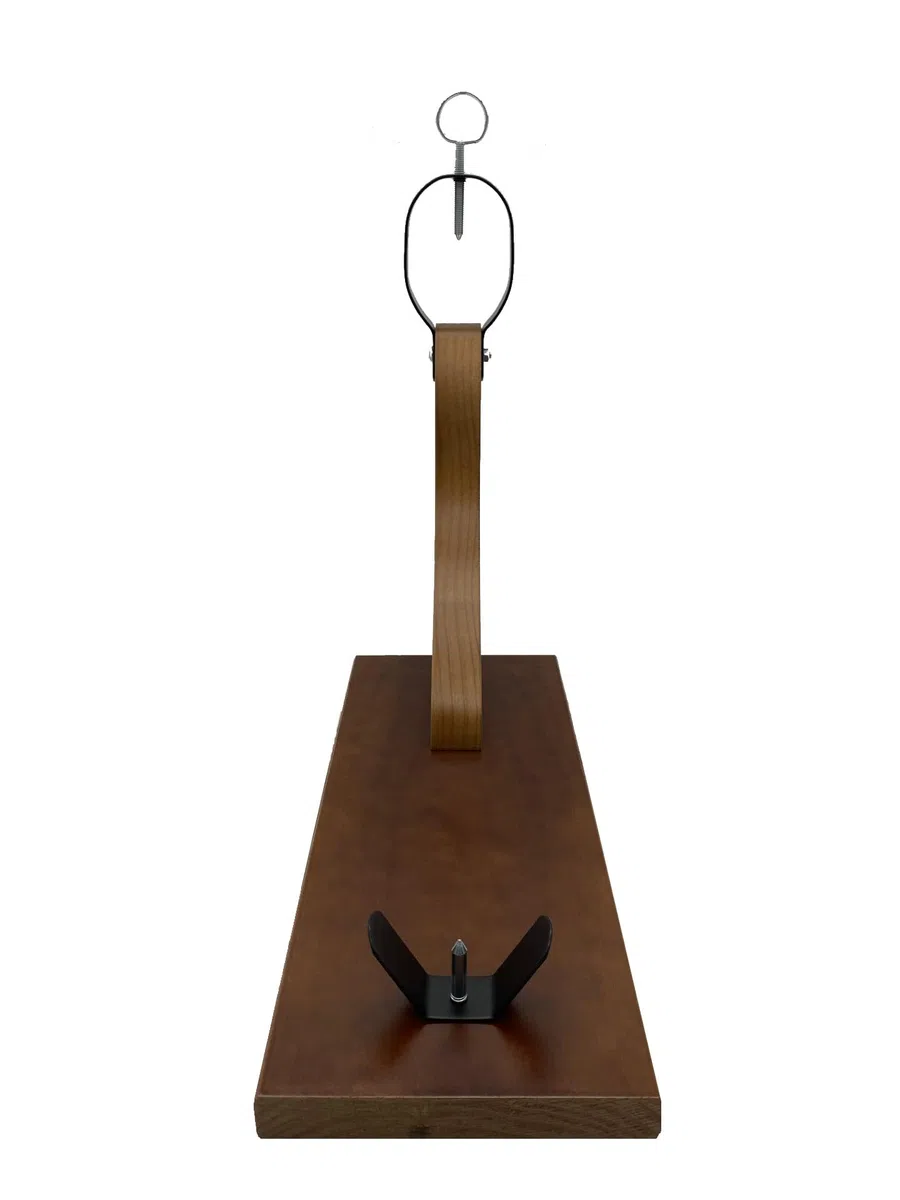 FERRETERIA LEPANTO Jamonero HuelvaEco, Soporte jamonero para Jamones y Paletillas, Jamonera de Uso Domestico y Restaurantes (Set Negro)