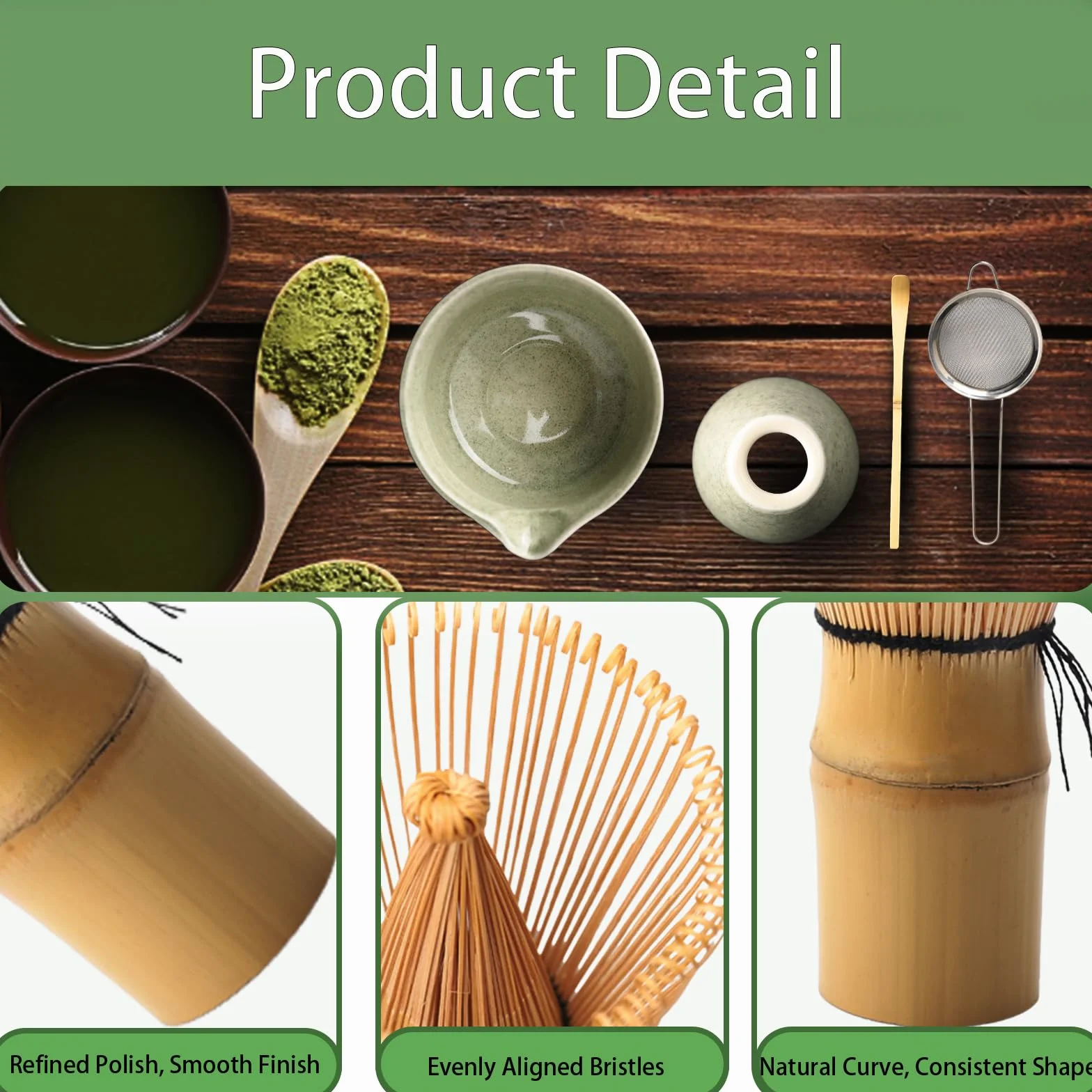 Matcha set Juego de té Matcha de 5 piezas Juego de té japonés batidor de Matcha de Chasen Cuenco de Matcha Cuchara (Chashaku) Colador Soporte para Batidor para hacer té Matcha