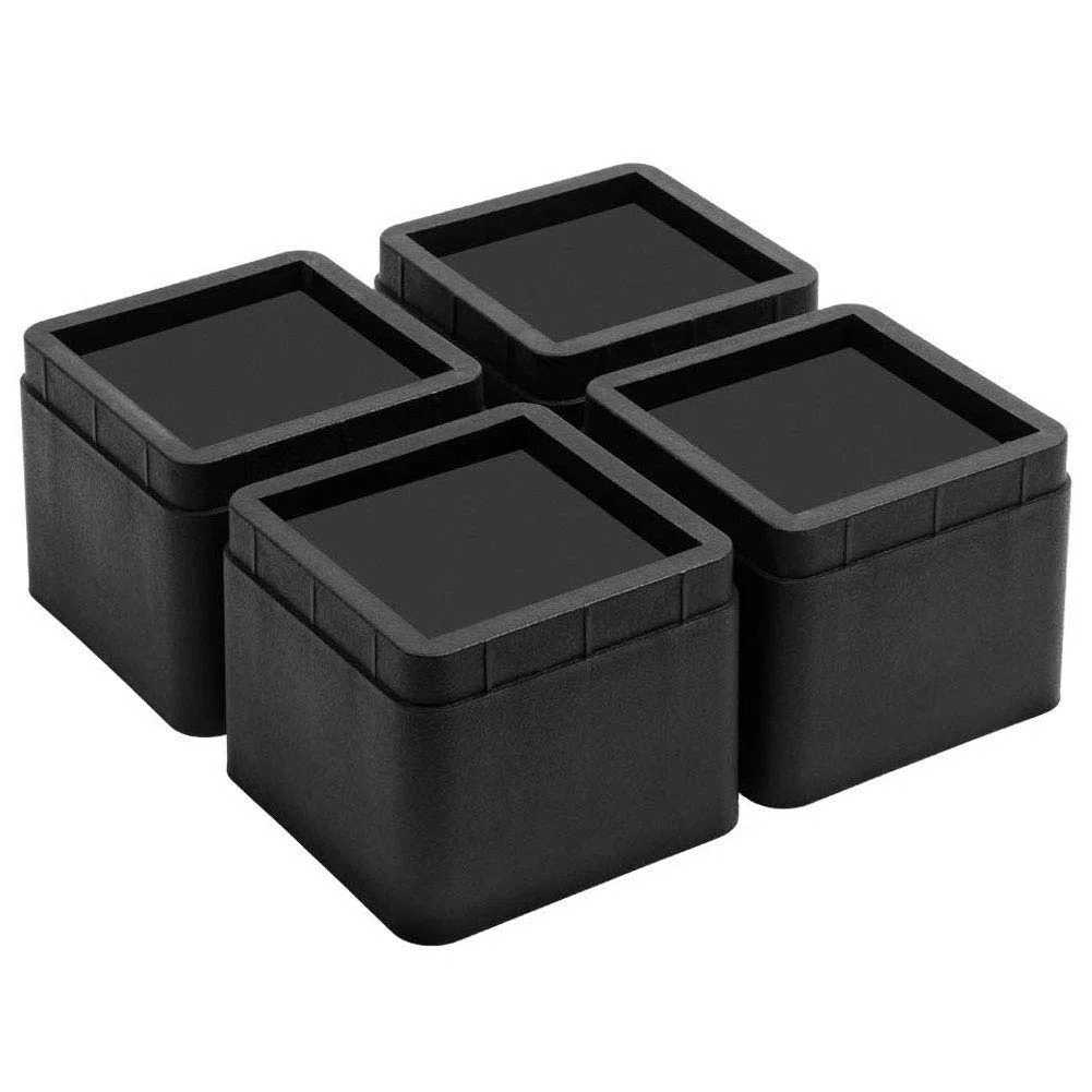 Uping Elevador de Muebles Alza de Mueble Elevadores para Camas Mesas o Mobiliario, Aumente Altura en 7 cm o 14 cm (Nero)