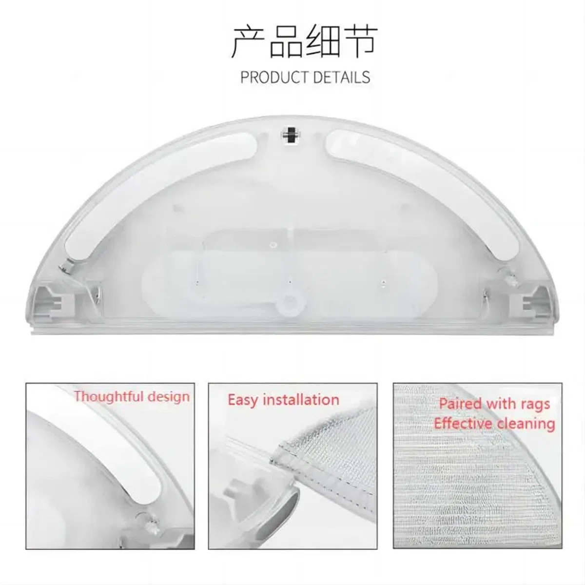 Compatible con Dreame, Accesorios For Robot Barredor F9, Tanque De Agua con Control Eléctrico Especial, Nuevo Tanque De Agua.(2pcs Tank White)