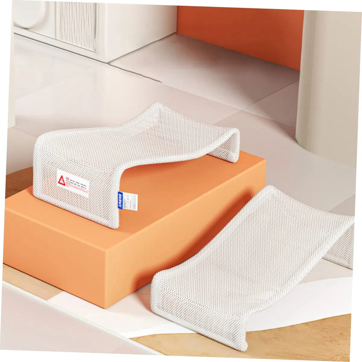 UPKOCH Almohadilla y Asiento de Bañera para Ñiño, Soporte Ergonómico Antideslizante, Material y Transpirable, Color Azul Claro, Adecuado para Baño Seguro y Cómodo, Recién Nacidos