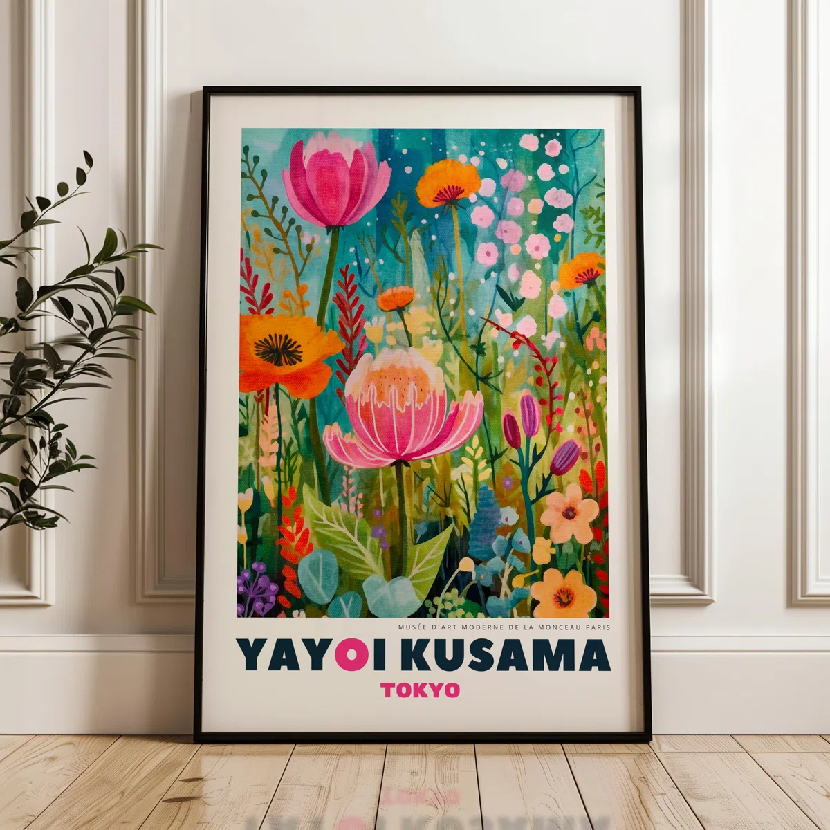 ARTINSPIRIO Póster de arte de Yayoi Kusama (Solo póster, 60x90 cm)