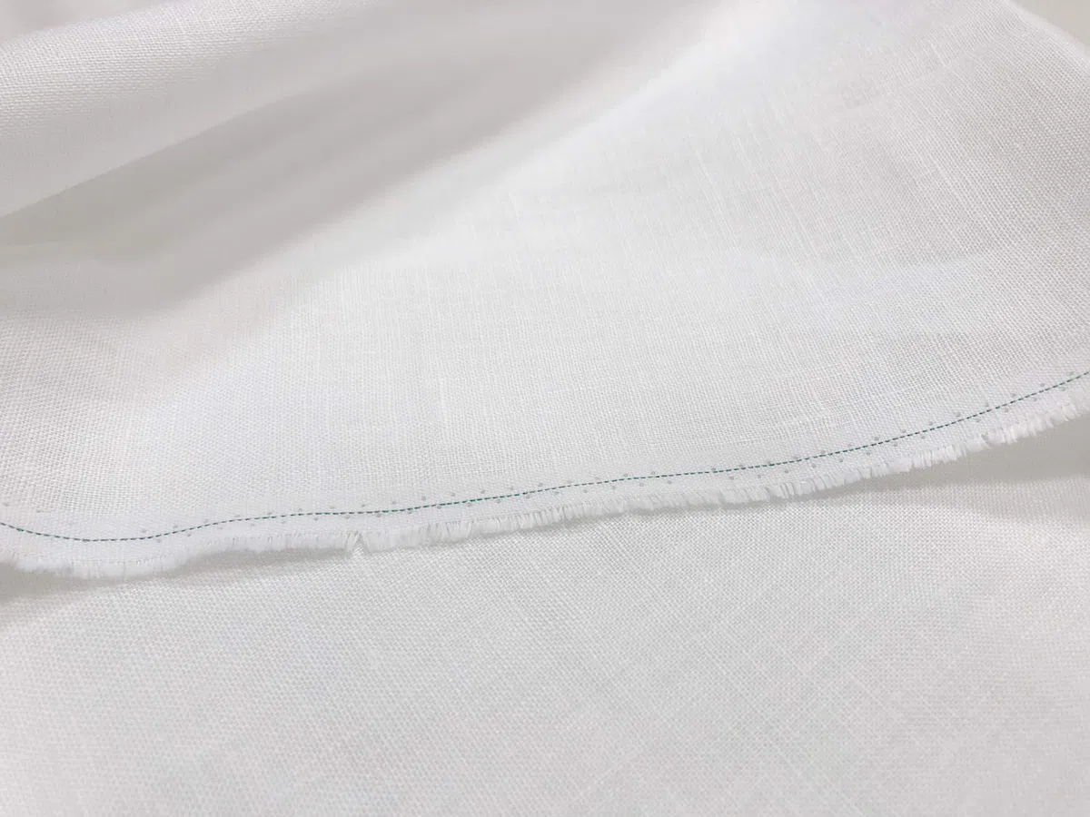 A-Express Natural Pura 100% Tela de lino Material suave Confección de vestidos Moda Bolsa de lino 140cm ancho - 1 Metro (100cm x 140cm) Blanco