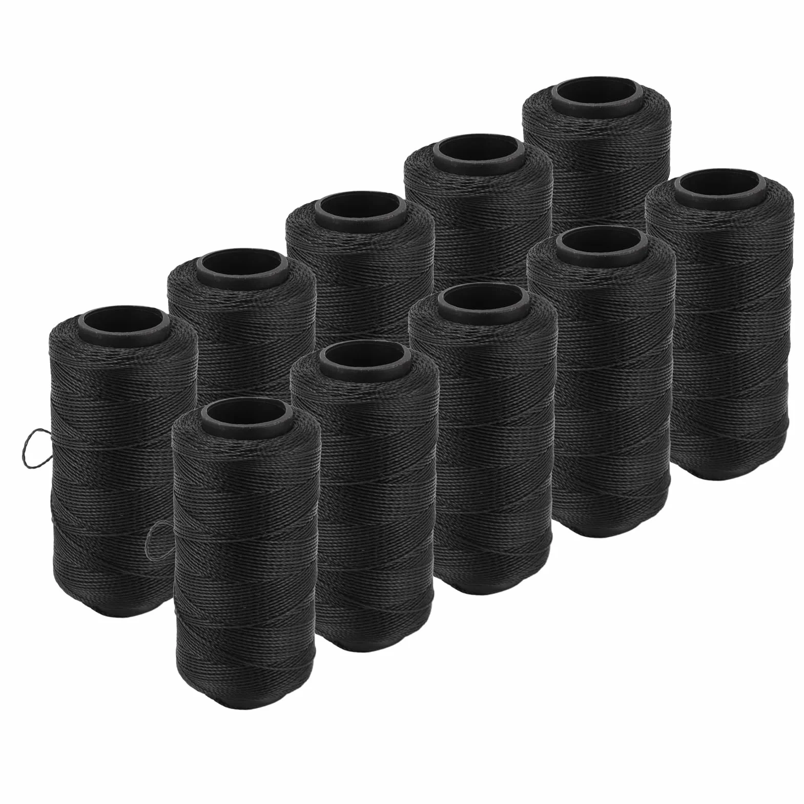 Hilo de Coser Elástico de Alta Resistencia Material de Nylon Impermeable Resistente al Desgaste Hilo Negro Suave para DIY Bordado Acolchado Manualidades Zapatos Neumáticos