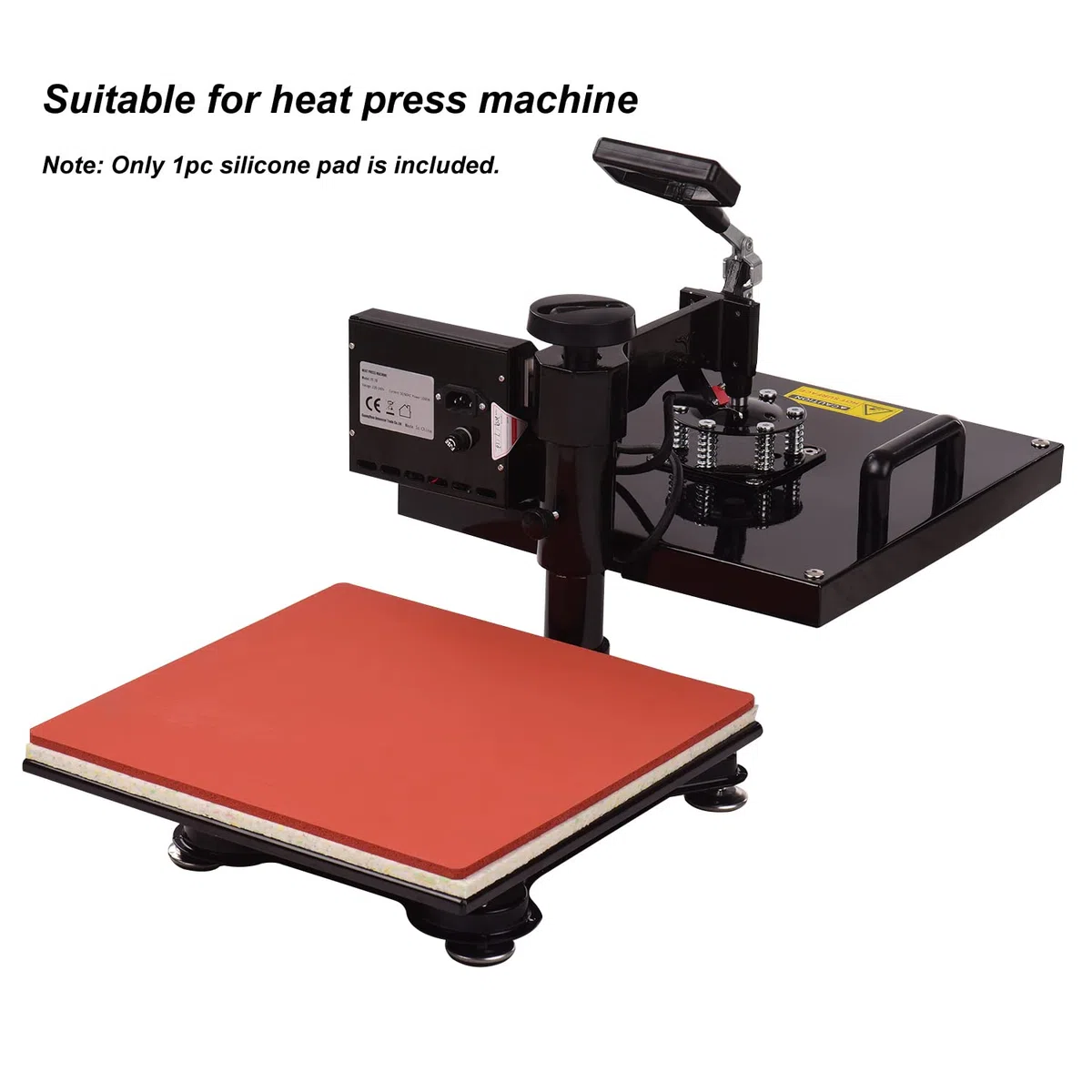 almohadilla de prensa de calor,Entweg 380 * 380 * 8 mm Alfombrilla de prensado de calor Almohadilla de silicona Placa resistente a altas temperaturas Compatible con Cricut Easy Press 2