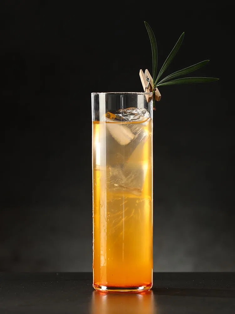 Juego de 6 vasos Collins finos de 12 onzas, vasos de vidrio altos transparentes para agua, jugo, cerveza, bebidas y cócteles y bebidas mixtas (6 piezas CollinsGlass de 180 cm)