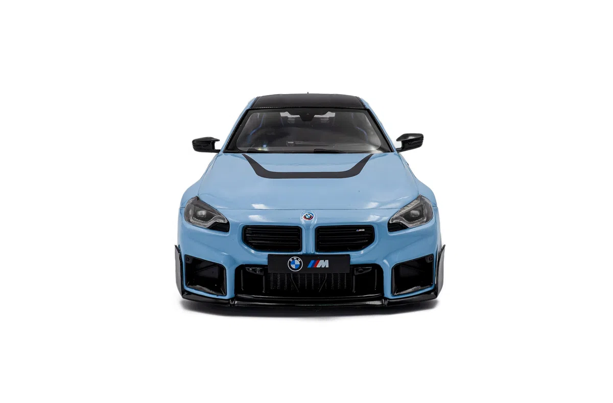 Solido BMW M2 (G87) Piezas de rendimiento Zandvoort Blue 2024 Modelo de coche fundido a presión - SKU S1812901 a escala 1:18