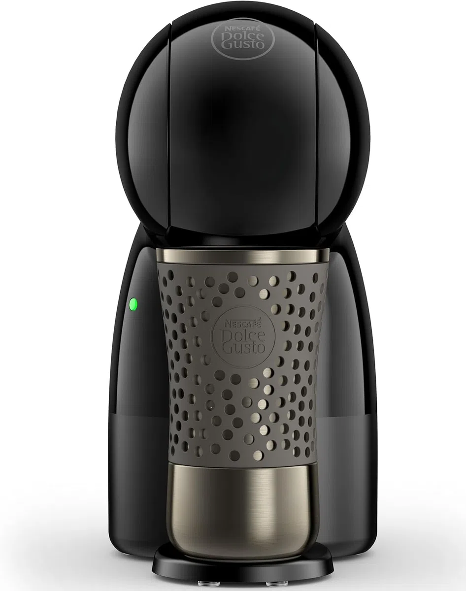 Krups Nescafé Dolce Gusto Piccolo XS, Cafetera de cápsulas de 15 bares, 0,8L capacidad, Espuma Cremosa y Calentamiento Rápido en 40s, Modo eco, Color negro, Incluye 3 packs de café, KP1A3BCAS