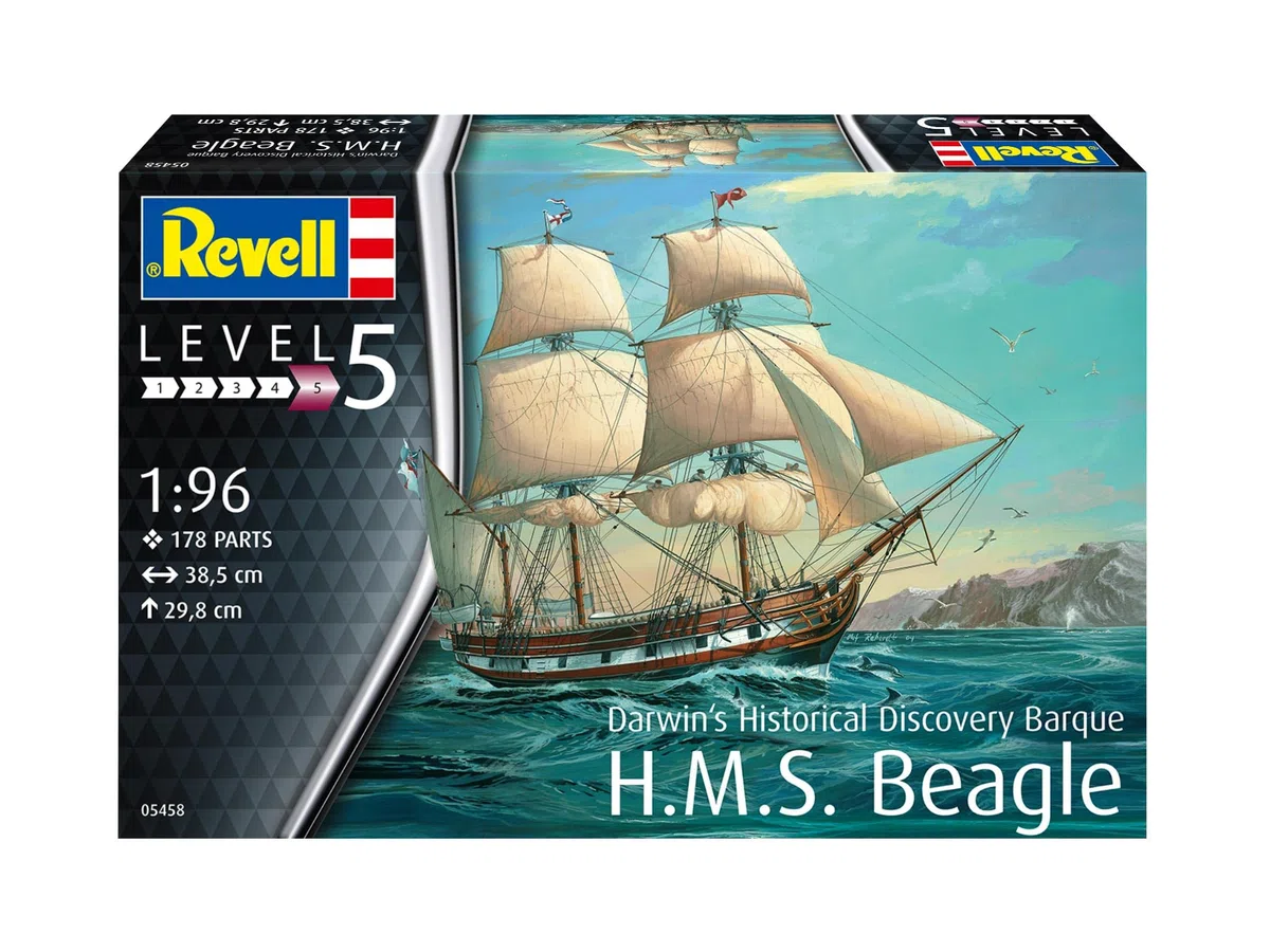 Descubrimiento histórico de Darwin Barca H.M.S. Beagle