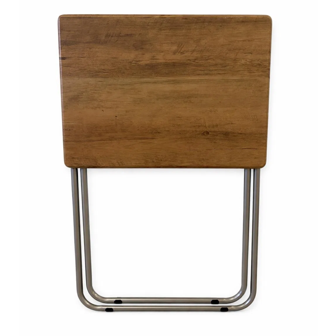 Acomoda Textil - Mesa Plegable Multiusos con Estructura Metalica y Tablero Madera. Mesa Auxiliar Antideslizante y Resistente para Cocina, Salon, Dormitorio, Oficina o Estudio. (48x38x66 cm)