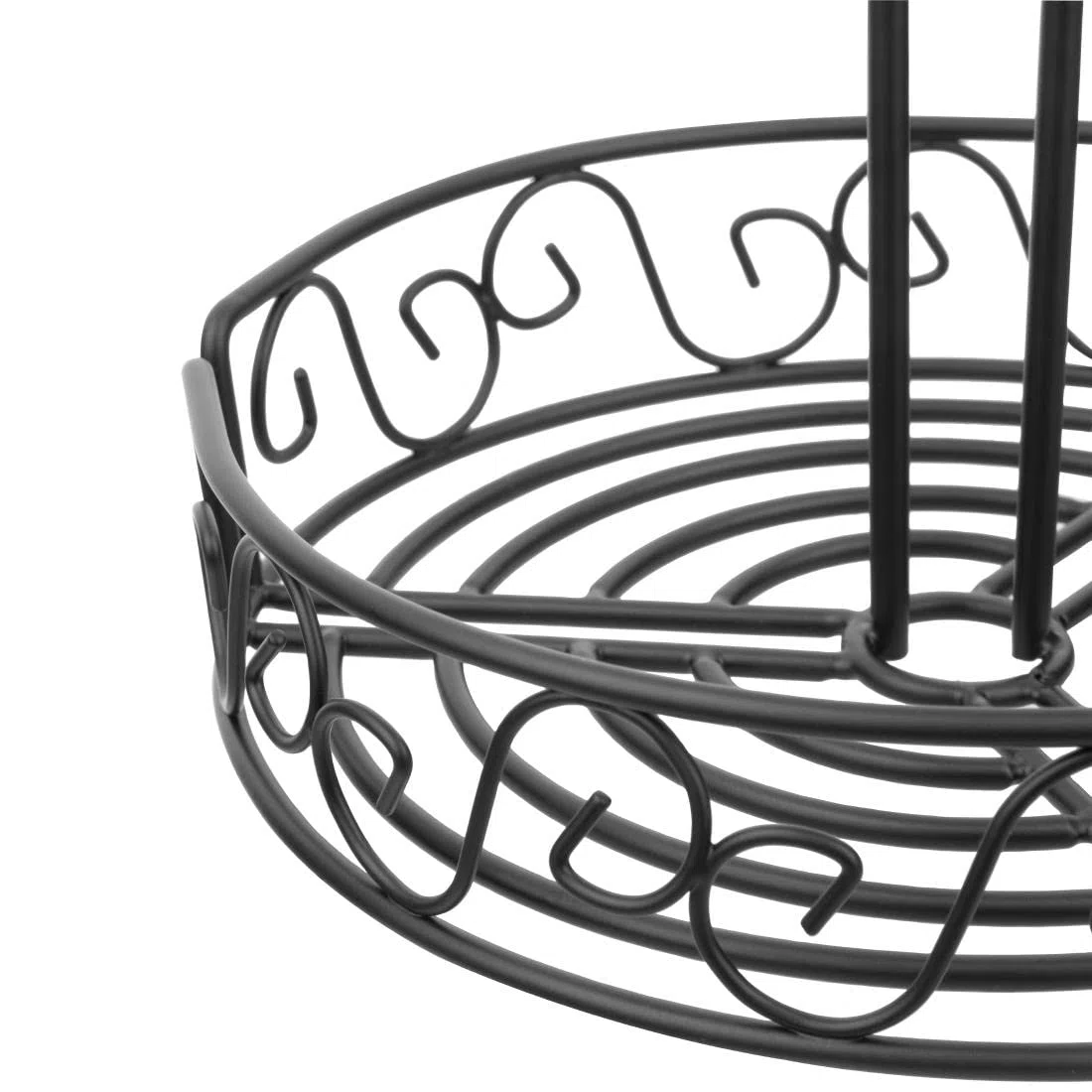 Soporte para condimentos Olympia. Soporte de alambres negros de 235 mm x 195 mm