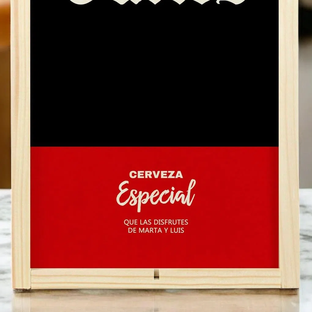Caja Regalo Personalizada Cerveza 12 Botellines Regalo Hombre Padre Día del Padre Cumpleaños