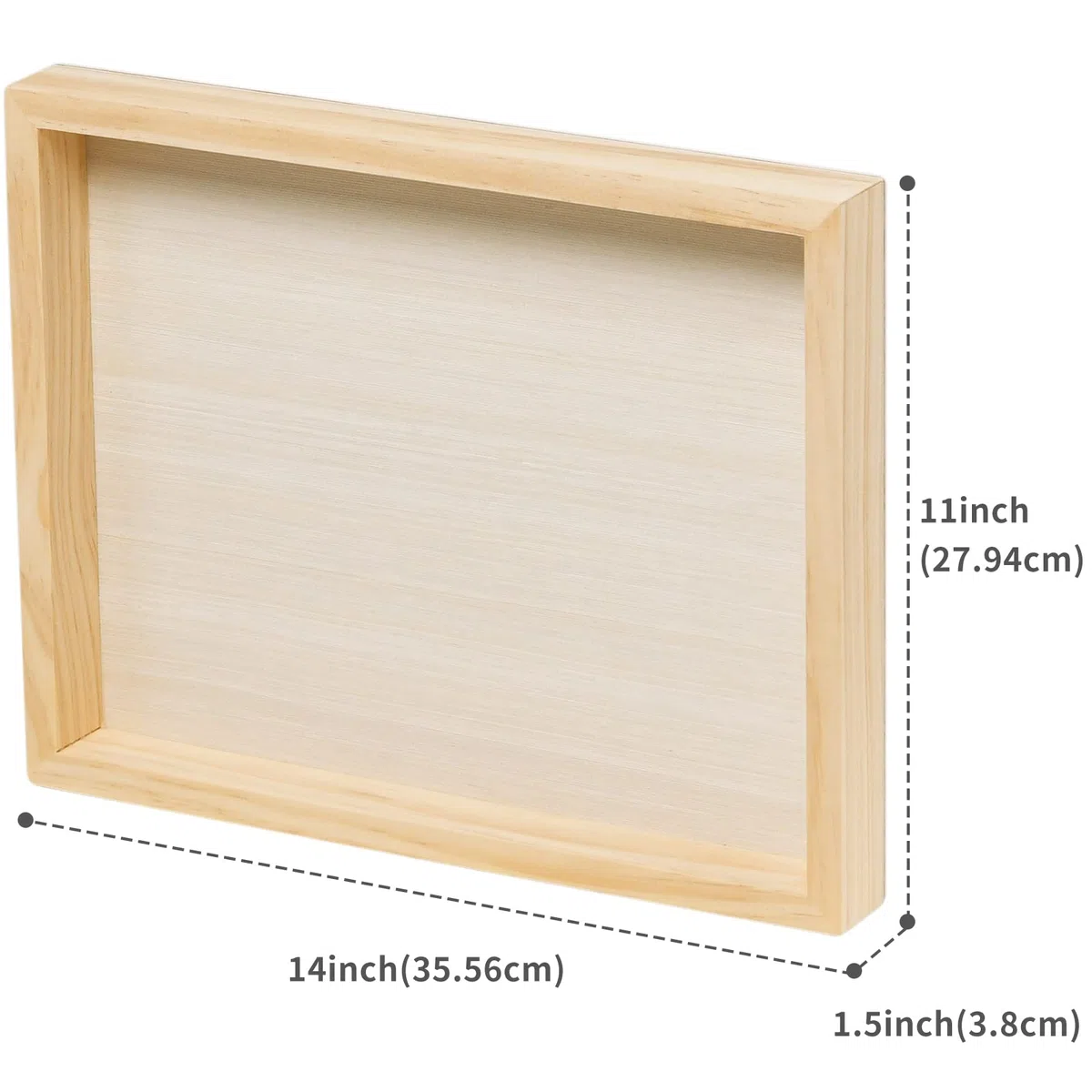 MEEDEN Paneles de lona de madera de 27.9x35.6cm, 3 pizas, paneles de madera de abedul para artista de cuna profunda de 3.8cm para verter arte, pintura de manualidades, acrílicos, encáusticos