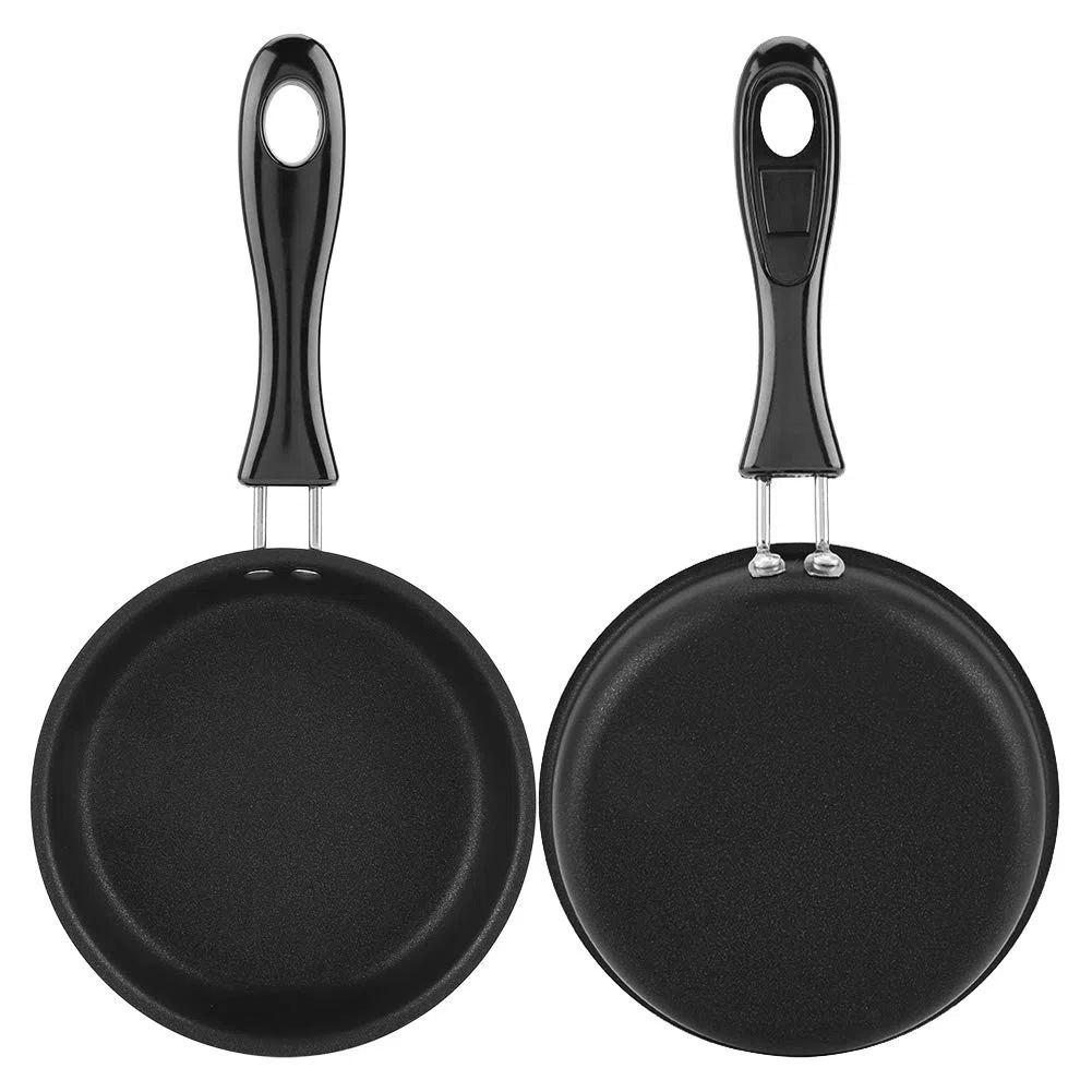 Mini Sartén Portátil Antiadherente de Inducción para Tortillas y Huevos Escalfados - Pequeña Cocina para Gas y Cocinas de Inducción