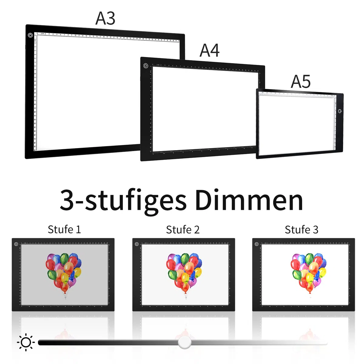 Mesa de luz LED A4,almohadilla de luz LED Dibujo de panel de luz ultrafino,caja de luz de interfaz tipo C,brillo ajustable para pintura de diamantes,artistas,bocetos,animación,visualización de rayos X