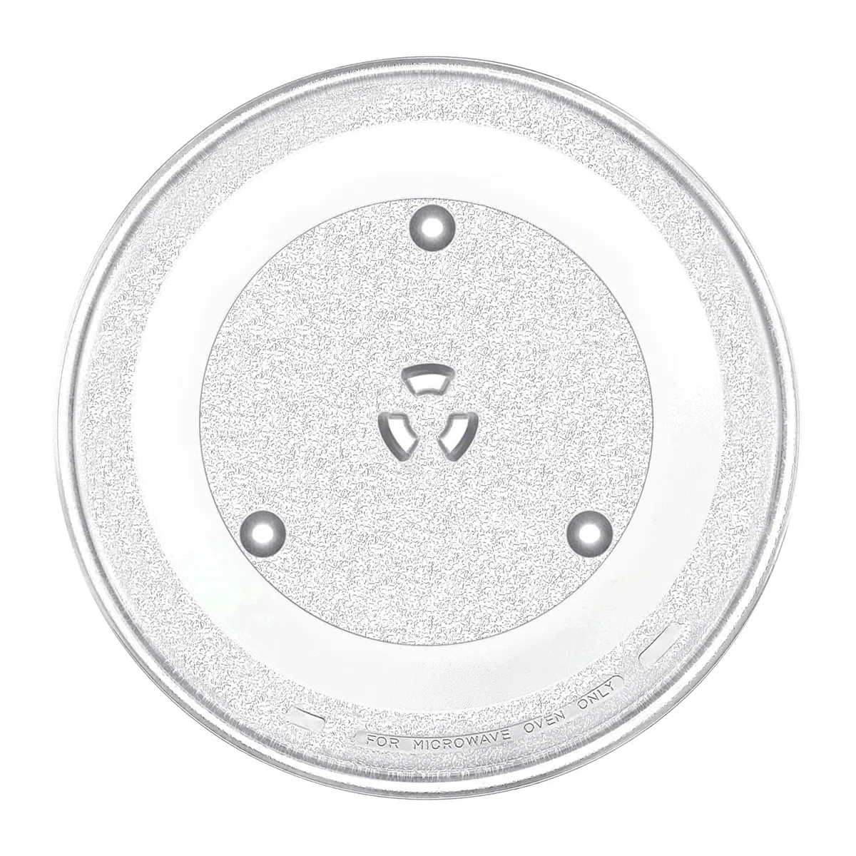 SPARES2GO Plato giratorio universal para microondas con fijación de 6 pestañas tipo Y, bandeja de cristal (13" / 34 cm / 340 mm)