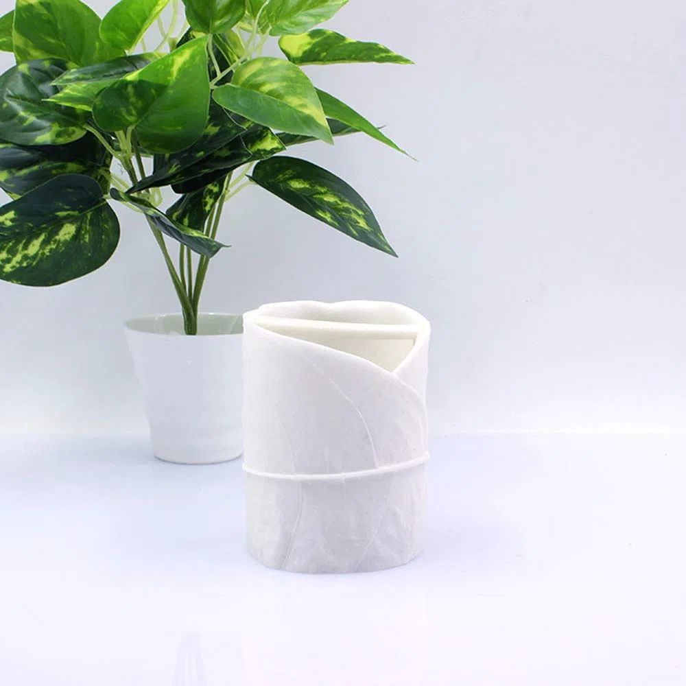 Estilo Moderno Blanco Juego de Accesorios de Baño de Resina Conjunto de Baño con Porta Cepillo de Dientes, 2 Tazas, Dispensador de Jabón Líquido, Jabonera, Diseño de la Hoja,Without Tray