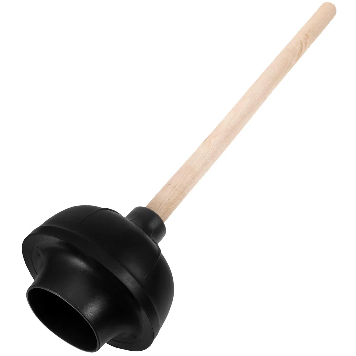 IMIKEYA Desatascador de Inodoro Mango de Madera Herramienta de Limpieza para Baño para Desatascar Fregaderos y Baños Casa Oficina y Hotel