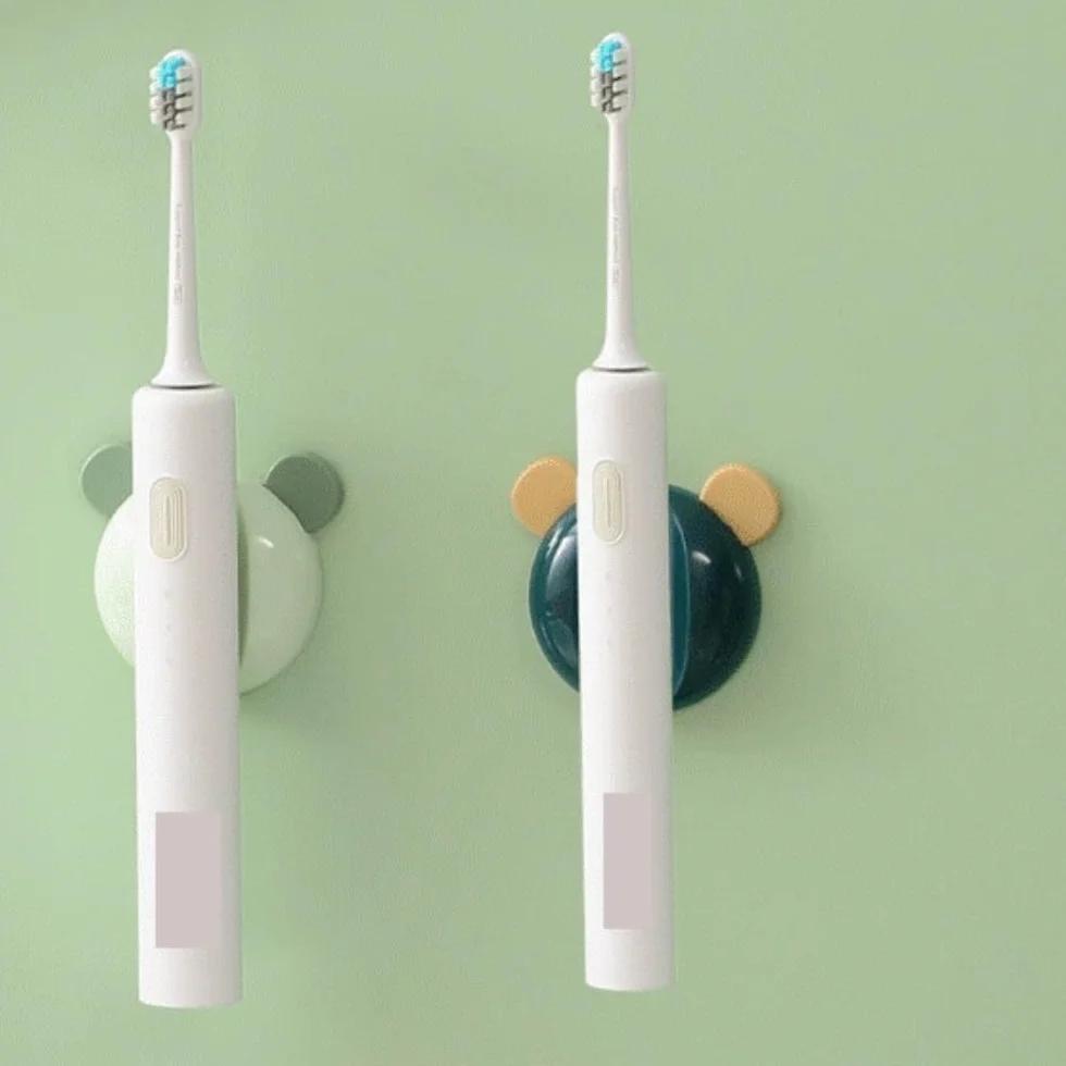 Organizador Cepillos De Dientes Soporte Magnético For Cepillo De Dientes Eléctrico, Sin Necesidad Perforación, Montado En La Pared Accesorios De Baño(Pink)
