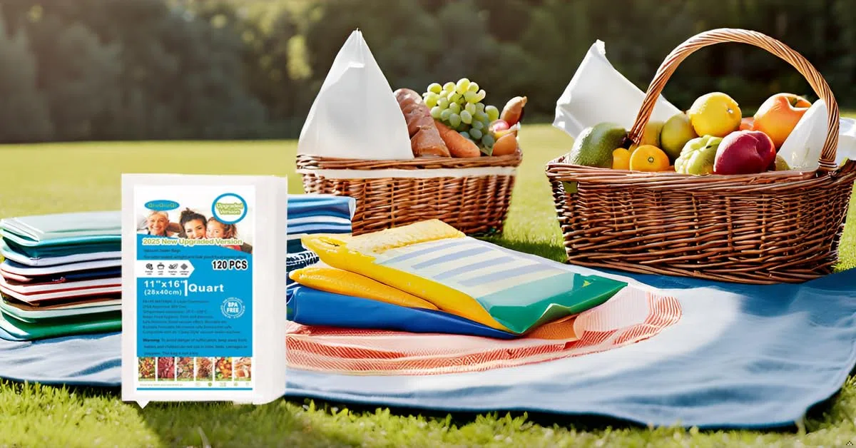 Bolsas selladoras al vacío de 120 galones, 11 x 16 pulgadas, sin BPA y resistentes, grado comercial, prevención de pinchazos, ideal para aspiradora para almacenamiento de alimentos