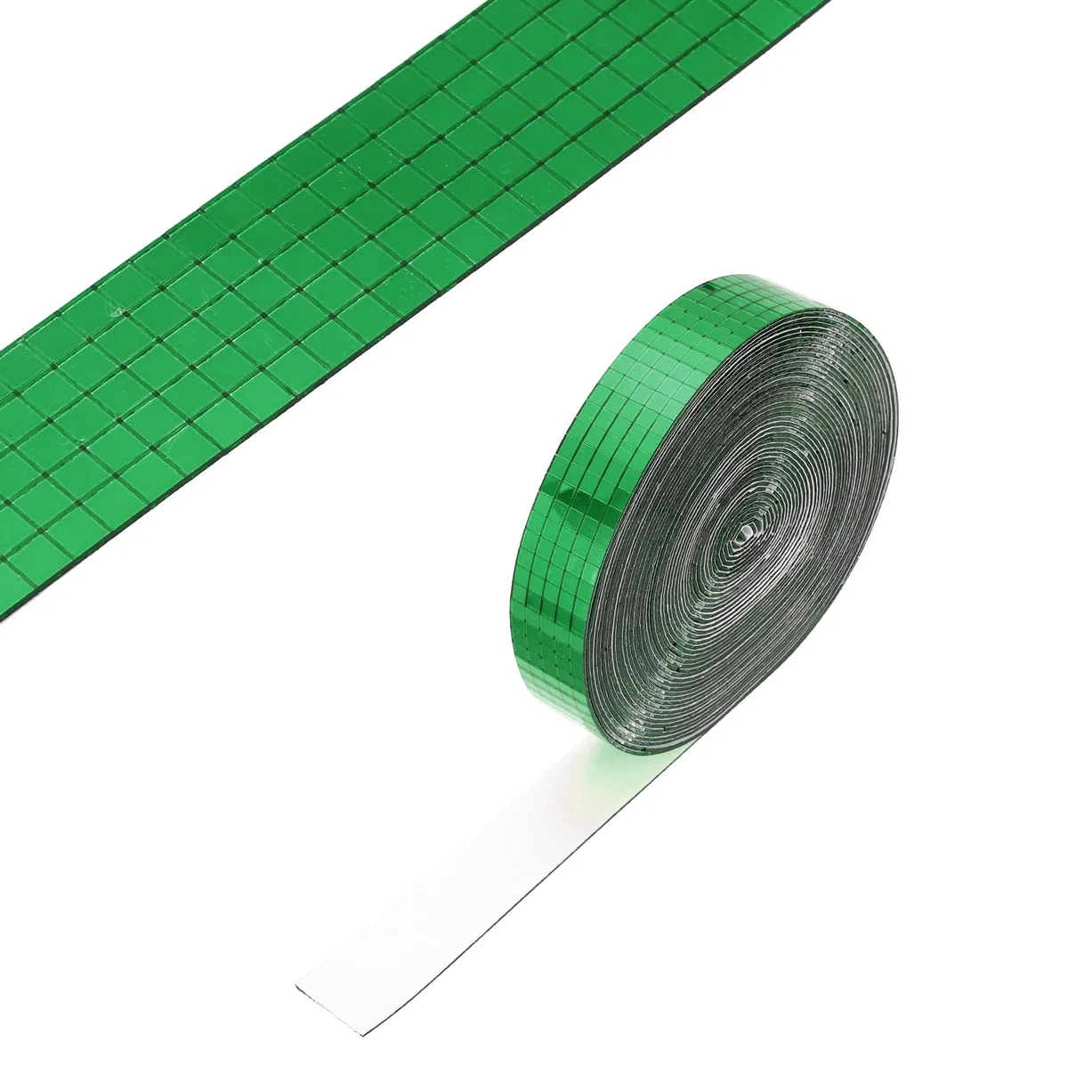 PATIKIL Mosaicos De Espejo Autoadhesivos De 5x5mm 10000 Pcs Cuadrados Mini Mosaico De Vidrio Pegatinas Para Bola De Discoteca Manualidades DIY Decoración De Fiesta Verde
