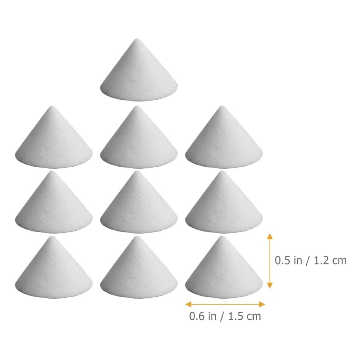 jojofuny Soporte de Horno para Cerámica 50 Clavos Refractarios de Óxido de Aluminio, Resistente y No Deformable, Adecuado para Artesanía y Fabricación de Cerámica