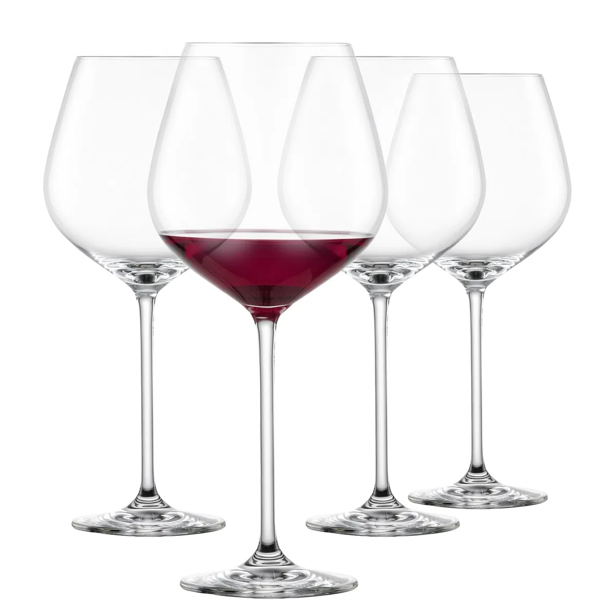 SCHOTT ZWIESEL Coupe de Bourgogne Fortissimo (set de 4), refinadas copas de Borgoña para vino tinto, copas de cristal Tritan aptas para lavavajillas, fabricadas en Alemania (art. nº. 123683)