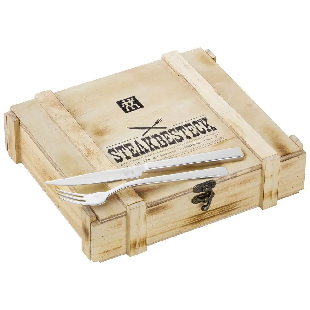 ZWILLING set de cubiertos acero inoxidable 18/10, 12 piezas, para 6 personas, apto para lavavajillas, pulido, plata