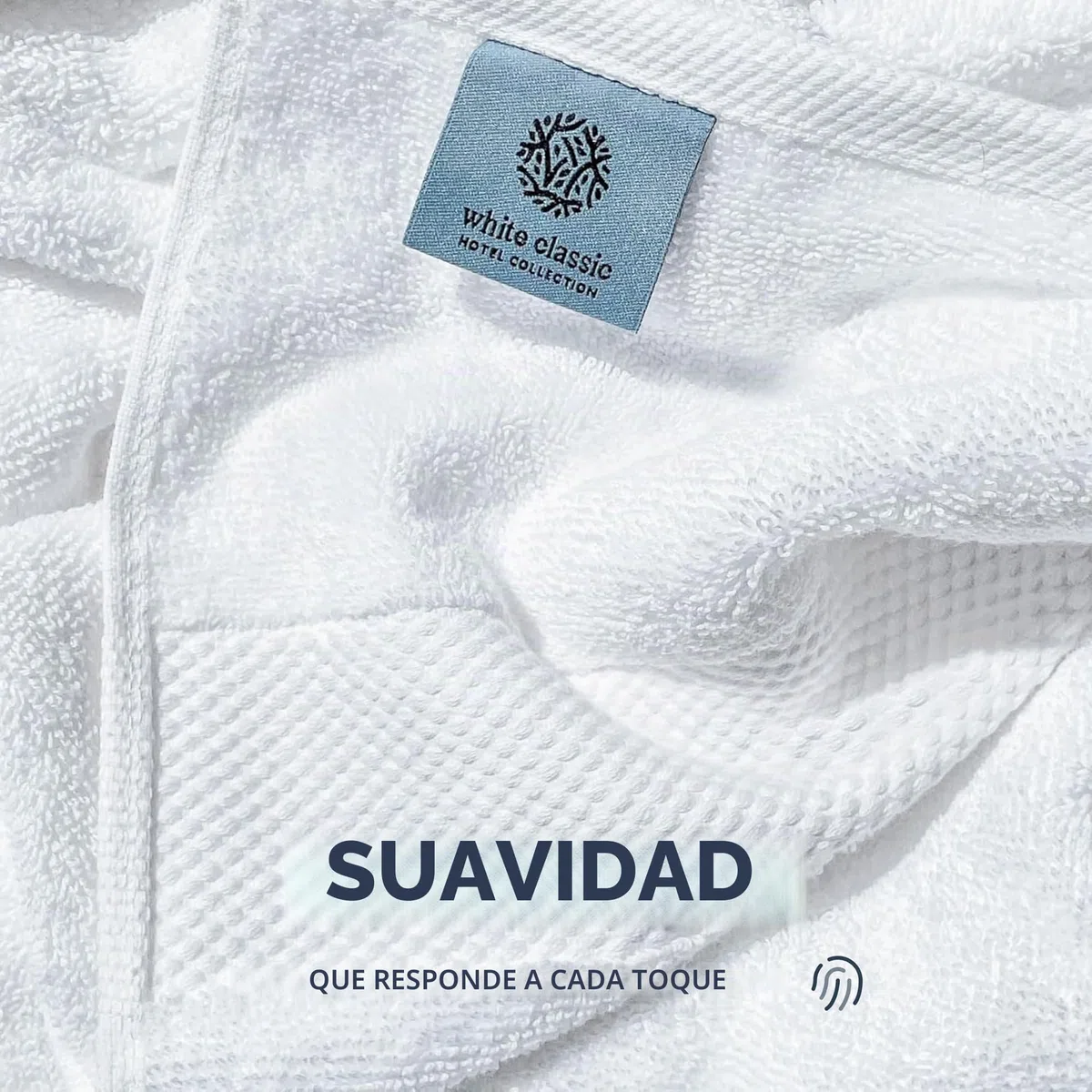 White Classic Toallas de baño de lujo para adultos, extragrandes, 35 x 70 pulgadas, algodón turco de 700 GSM, altamente absorbentes, colección de hotel, paquete de 2