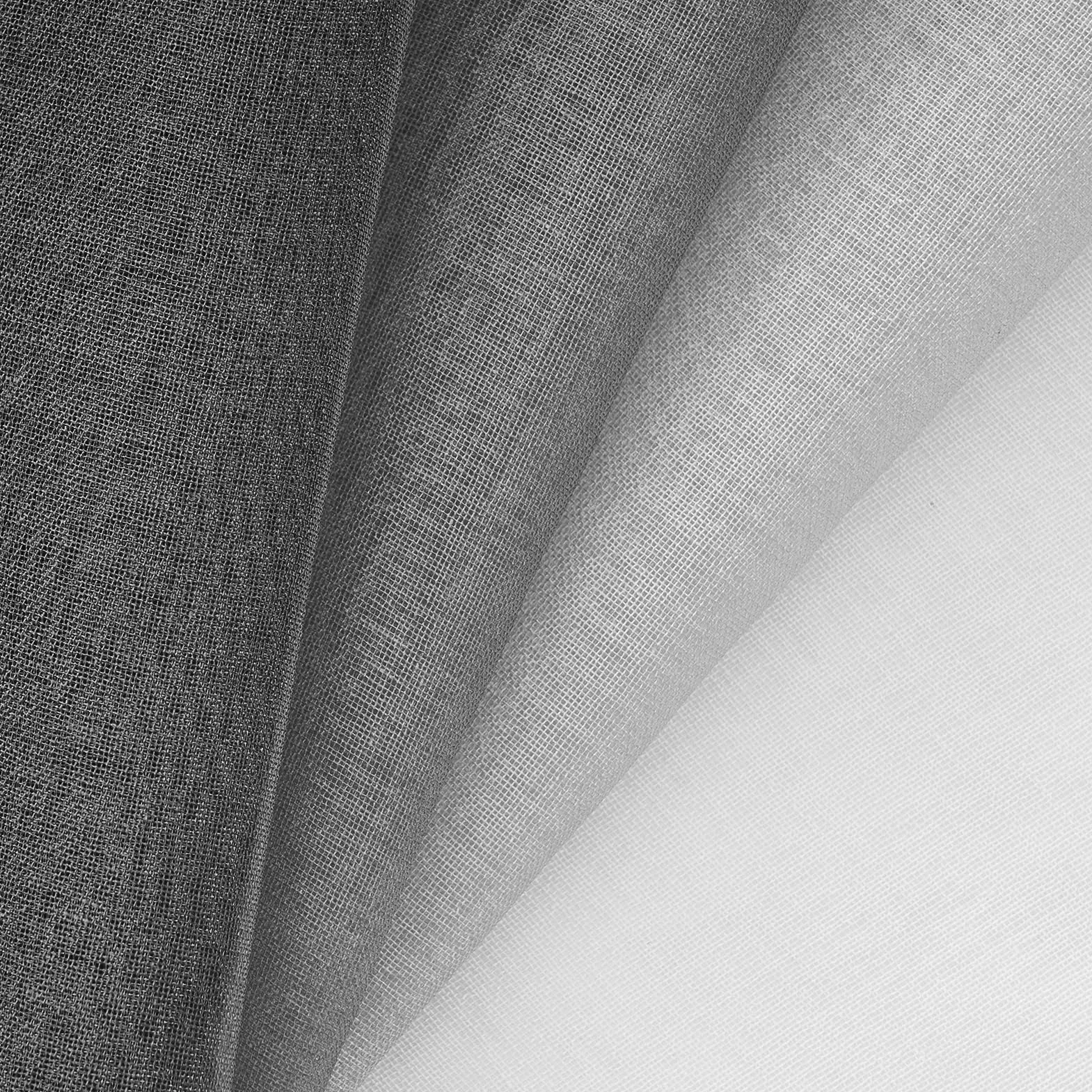 MRTREES Cortinas Salon Modernas Dormitorio Juvenil Grises Degradadas 2 Piezas 140x245 CM Lindas Cortinas y Visillos Transparentes para Ventanas Comedor Habitacion Cortina Infantil con Ojales
