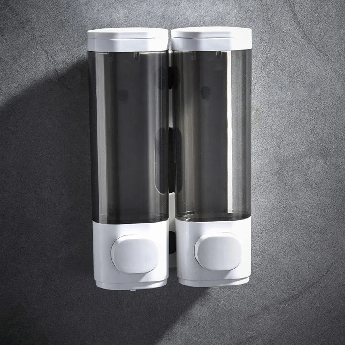 Dispensador de Jabón de Pared con Depósito Recargable Y Ventana Visible Bomba Manual Plástica Resistente para Baño Cocina Oficina Restaurante Escuela